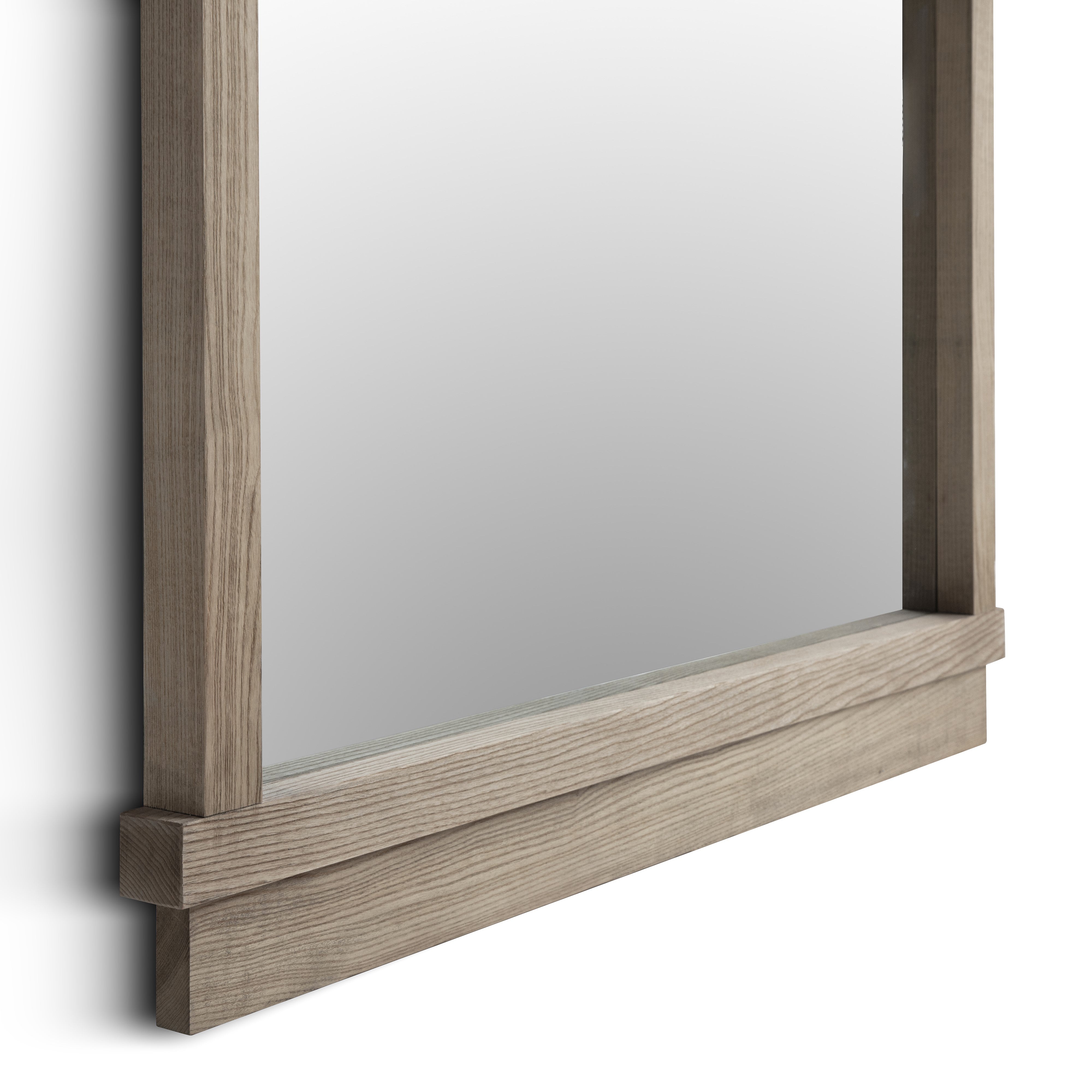 Aimee 44"X77" Solid Brushed Ash Floor Mirror