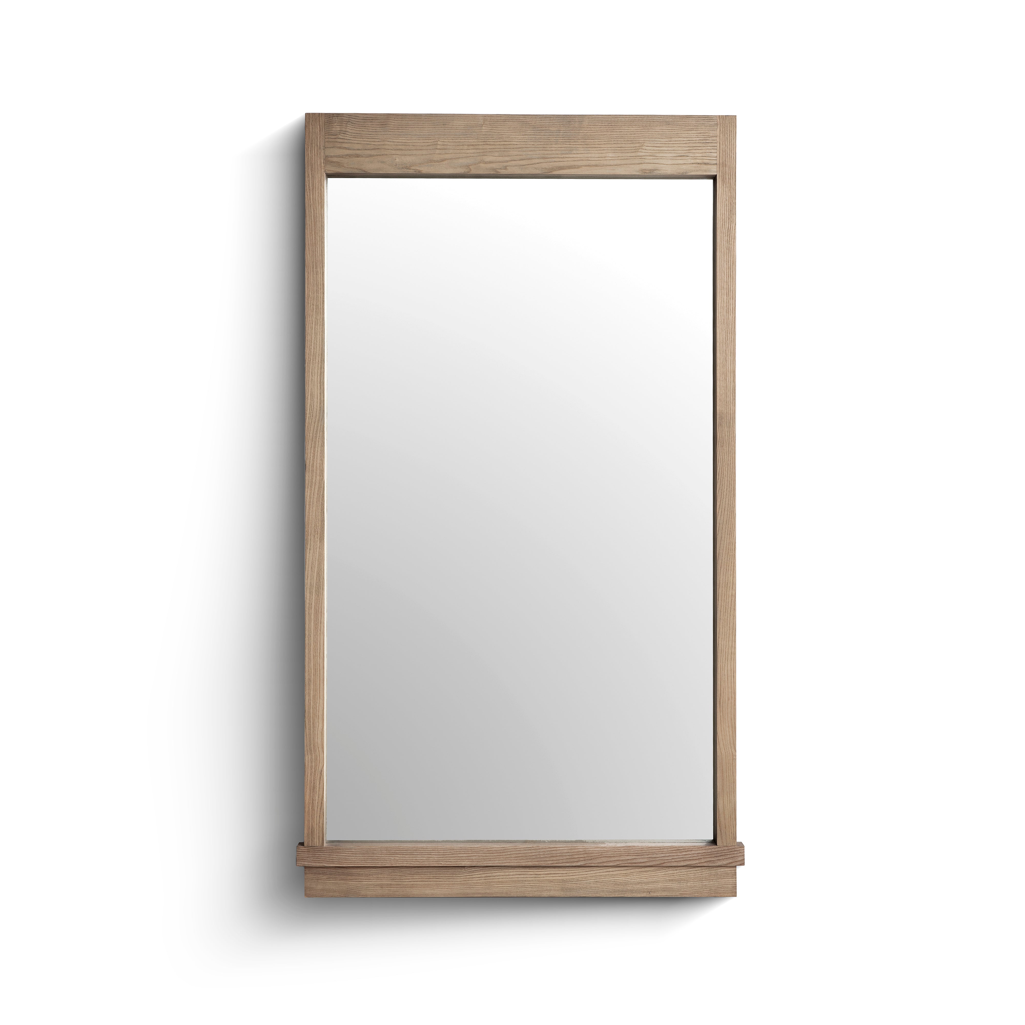 Aimee 44"X77" Solid Brushed Ash Floor Mirror