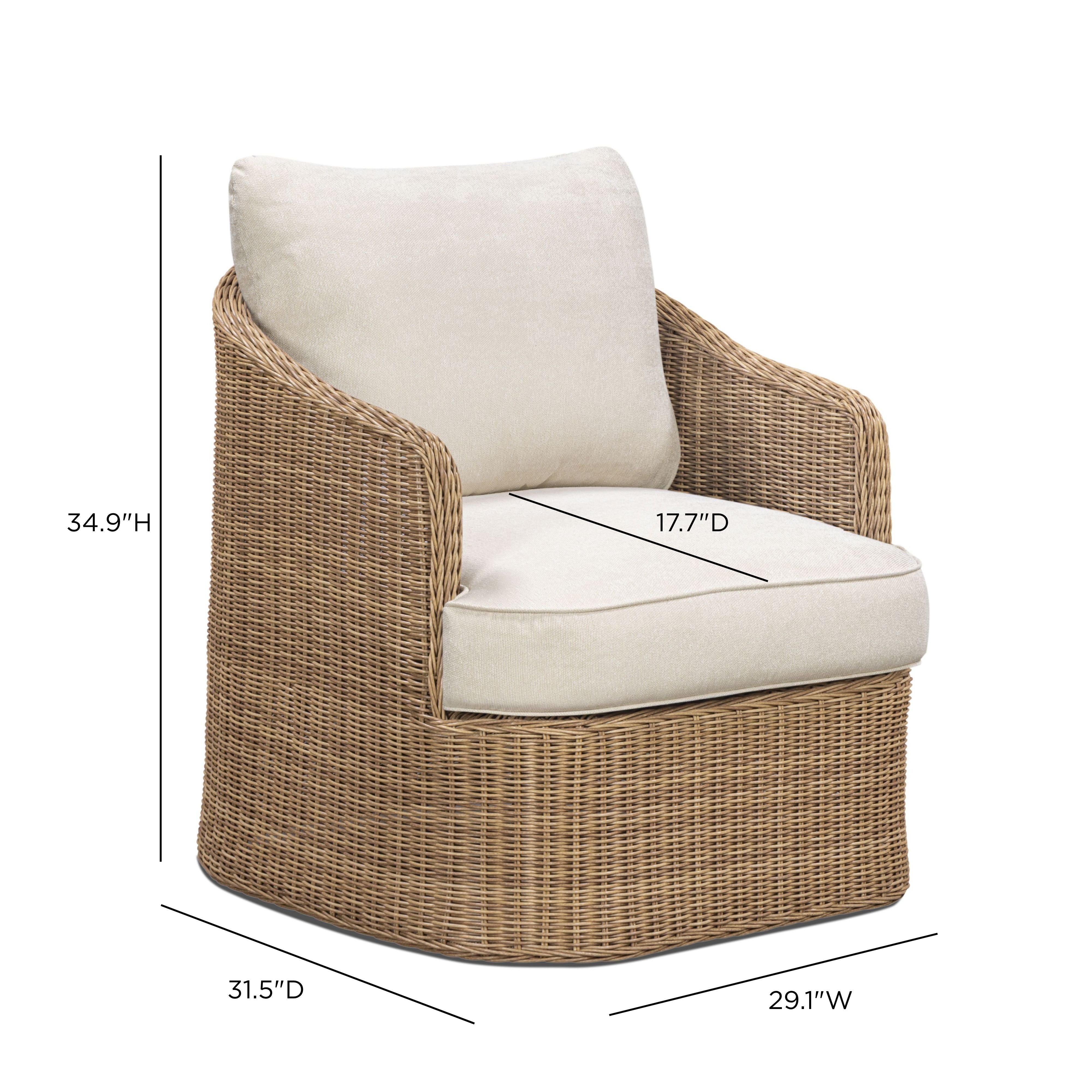 Axel Boucle Outdoor Accent Chair