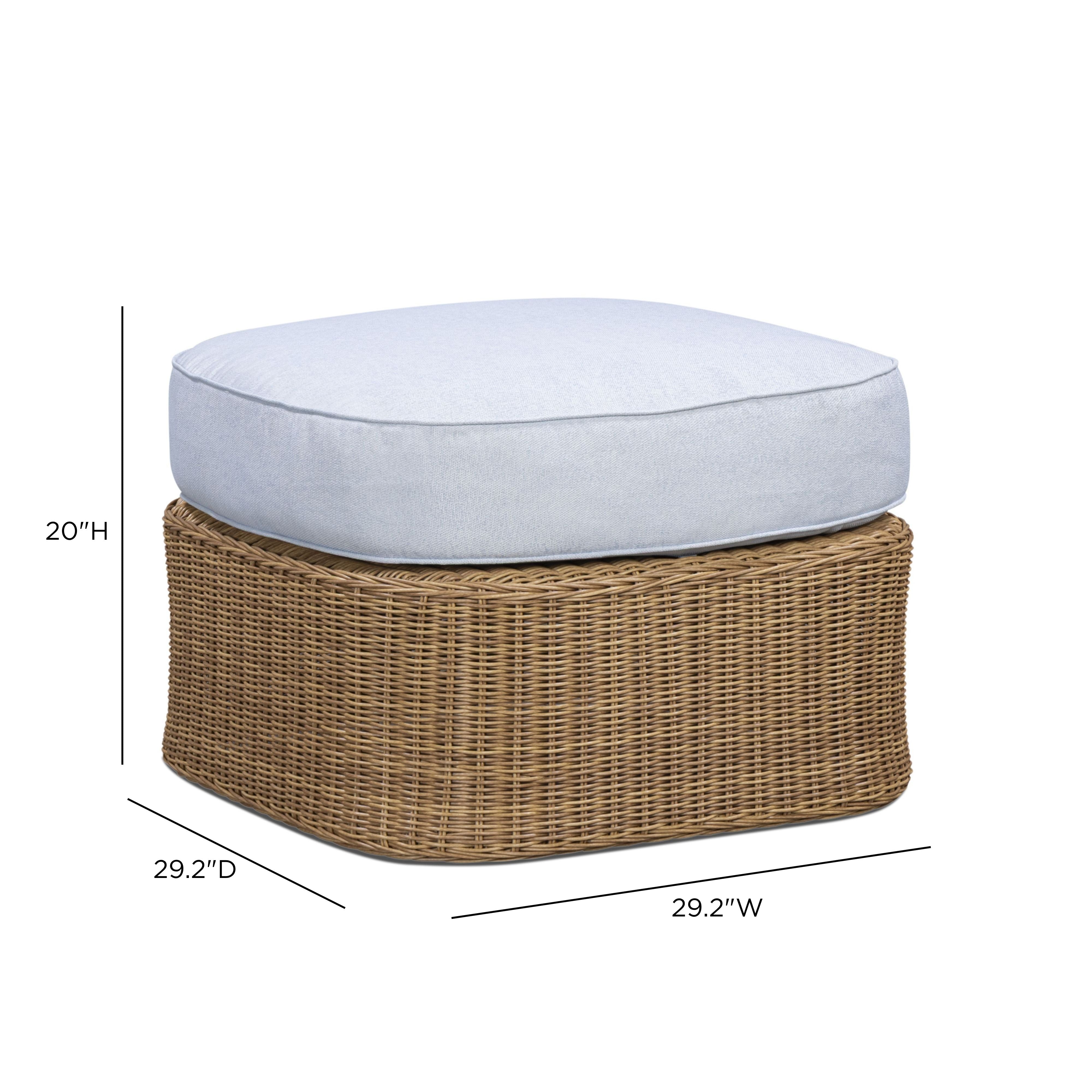 Axel Boucle Outdoor Ottoman