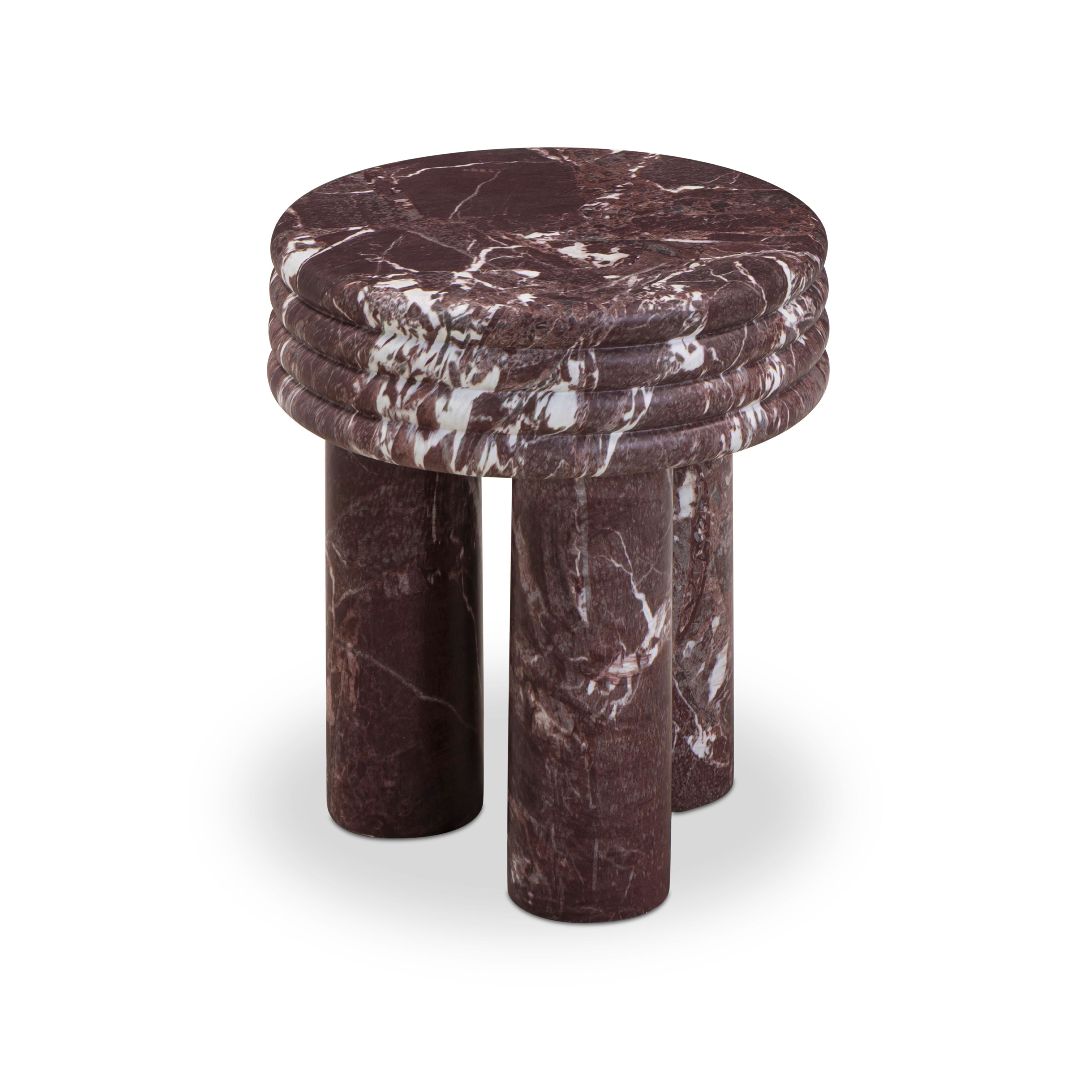 Delta Concrete Indoor/Outdoor Round Side Table