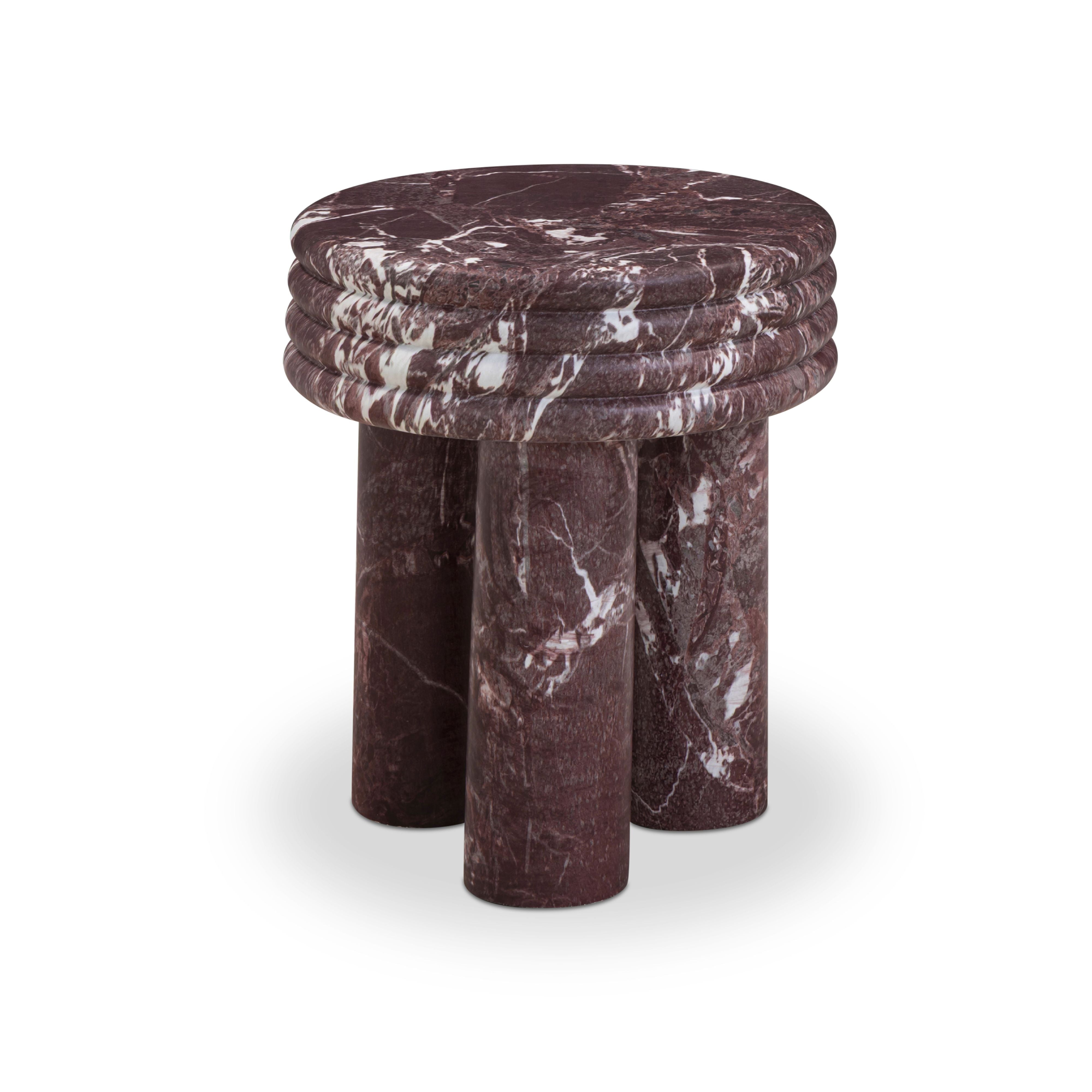 Delta Concrete Indoor/Outdoor Round Side Table