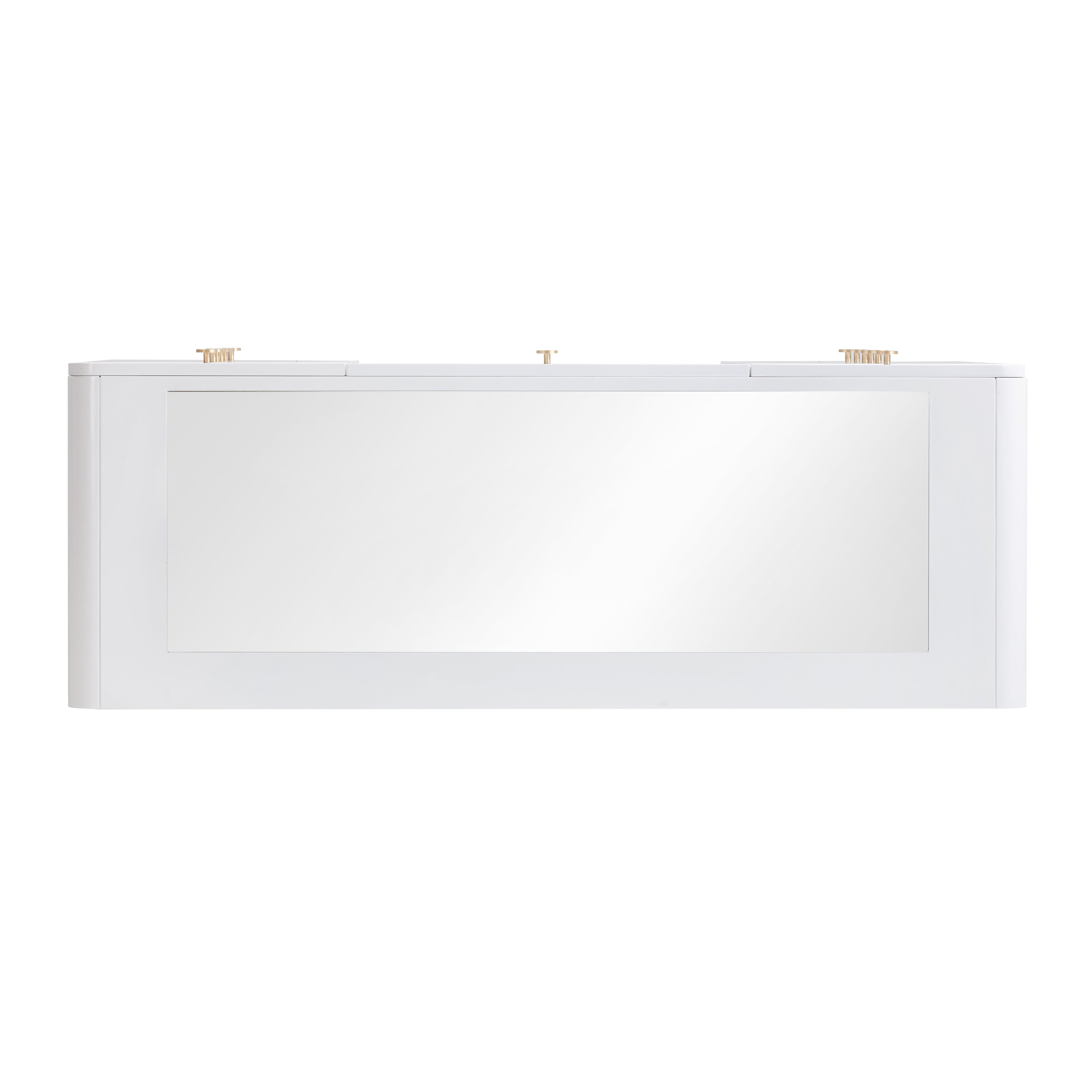 Hollywood 56" White Desk with Vanity Mirror