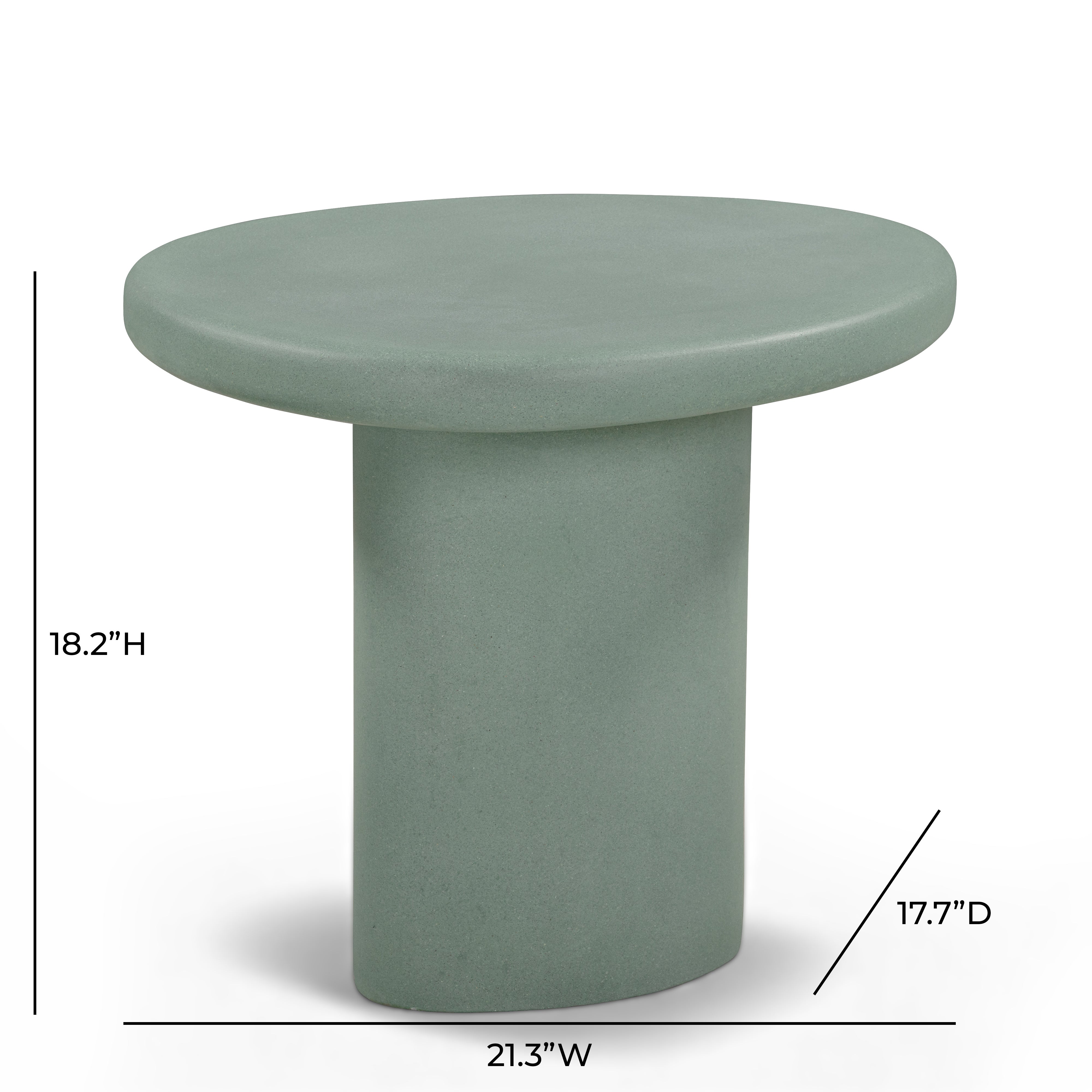 Jade Concrete Indoor/Outdoor Side Table