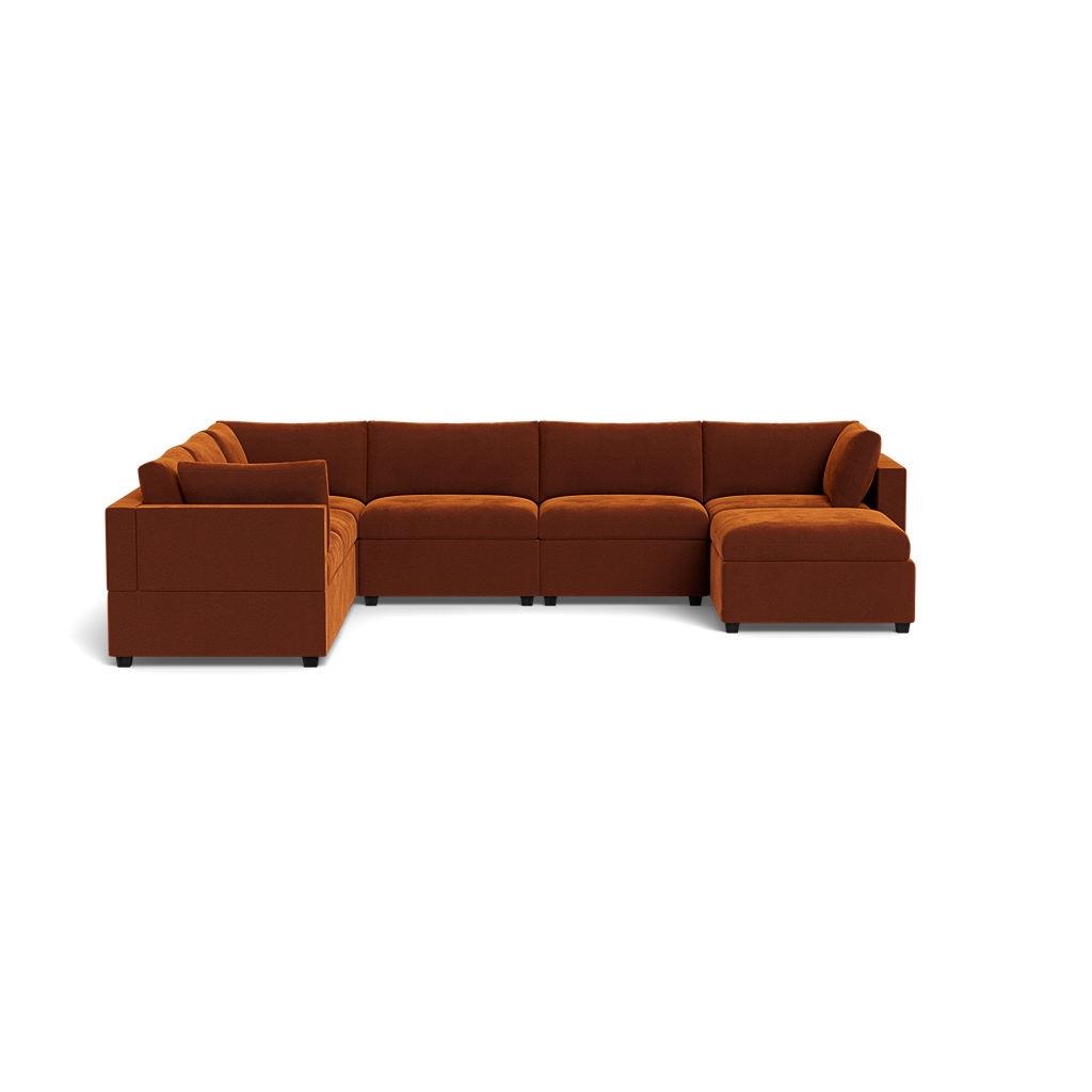 Kova Box Cushion Grand Corner + Ottoman
