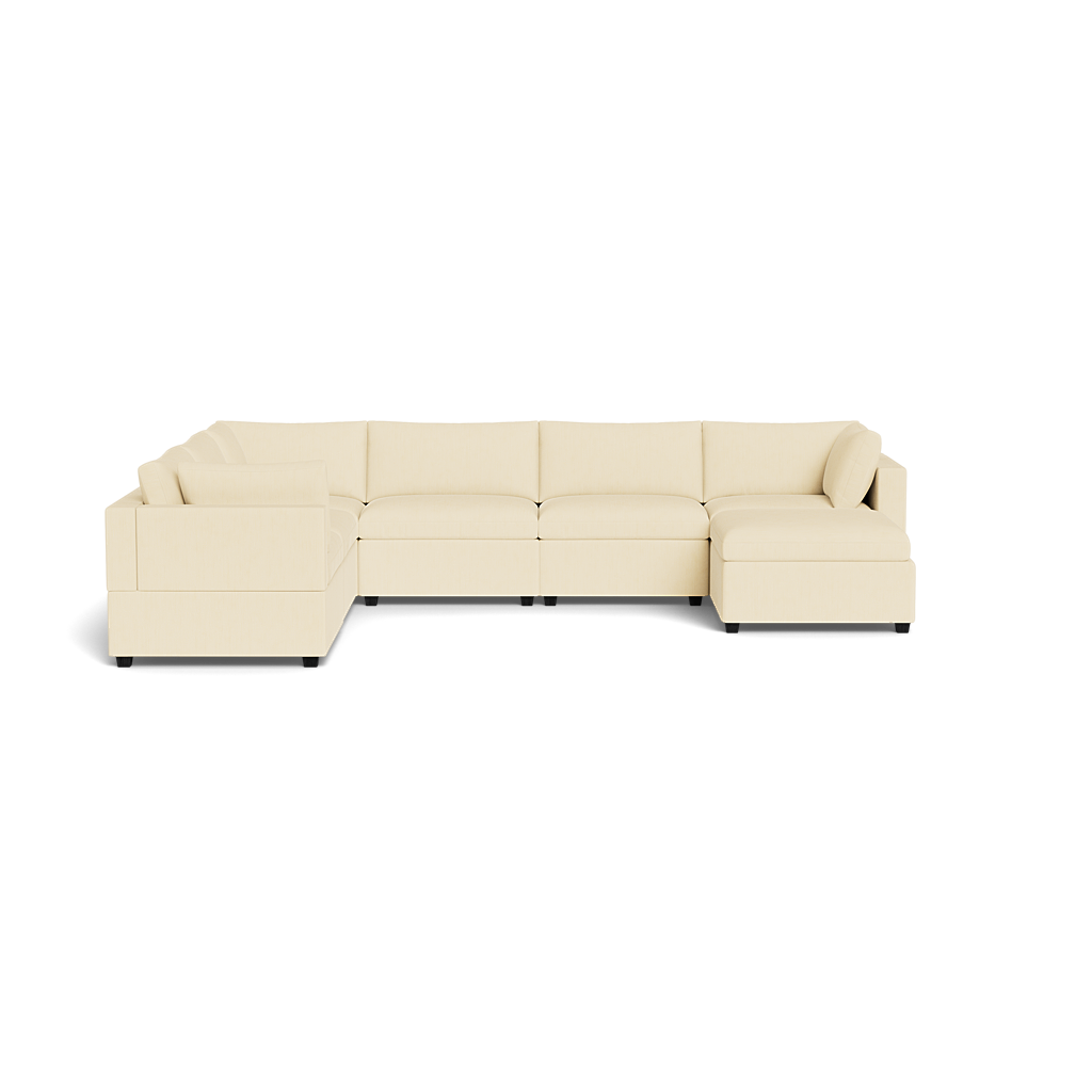 Kova Box Cushion Grand Corner + Ottoman