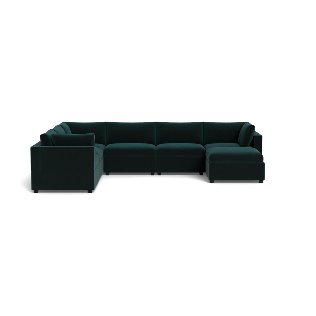 Kova Box Cushion Grand Corner + Ottoman