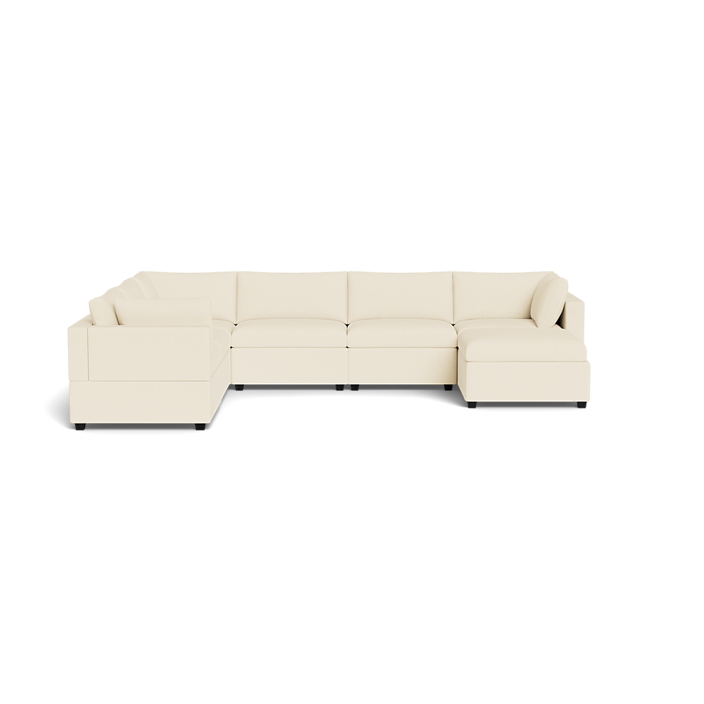 Kova Box Cushion Grand Corner + Ottoman