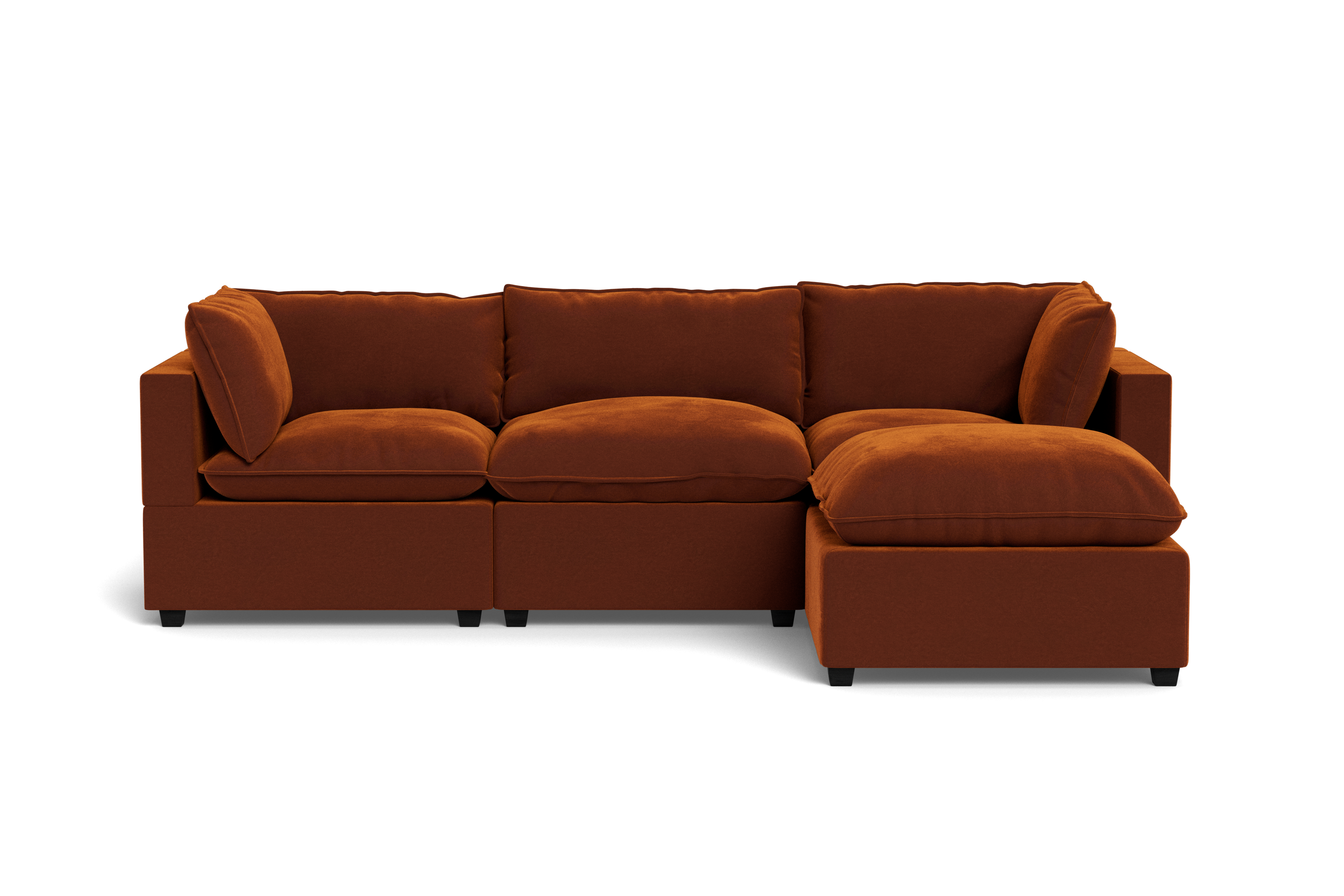 Kova Pillow Cushion Sofa 122" + Ottoman
