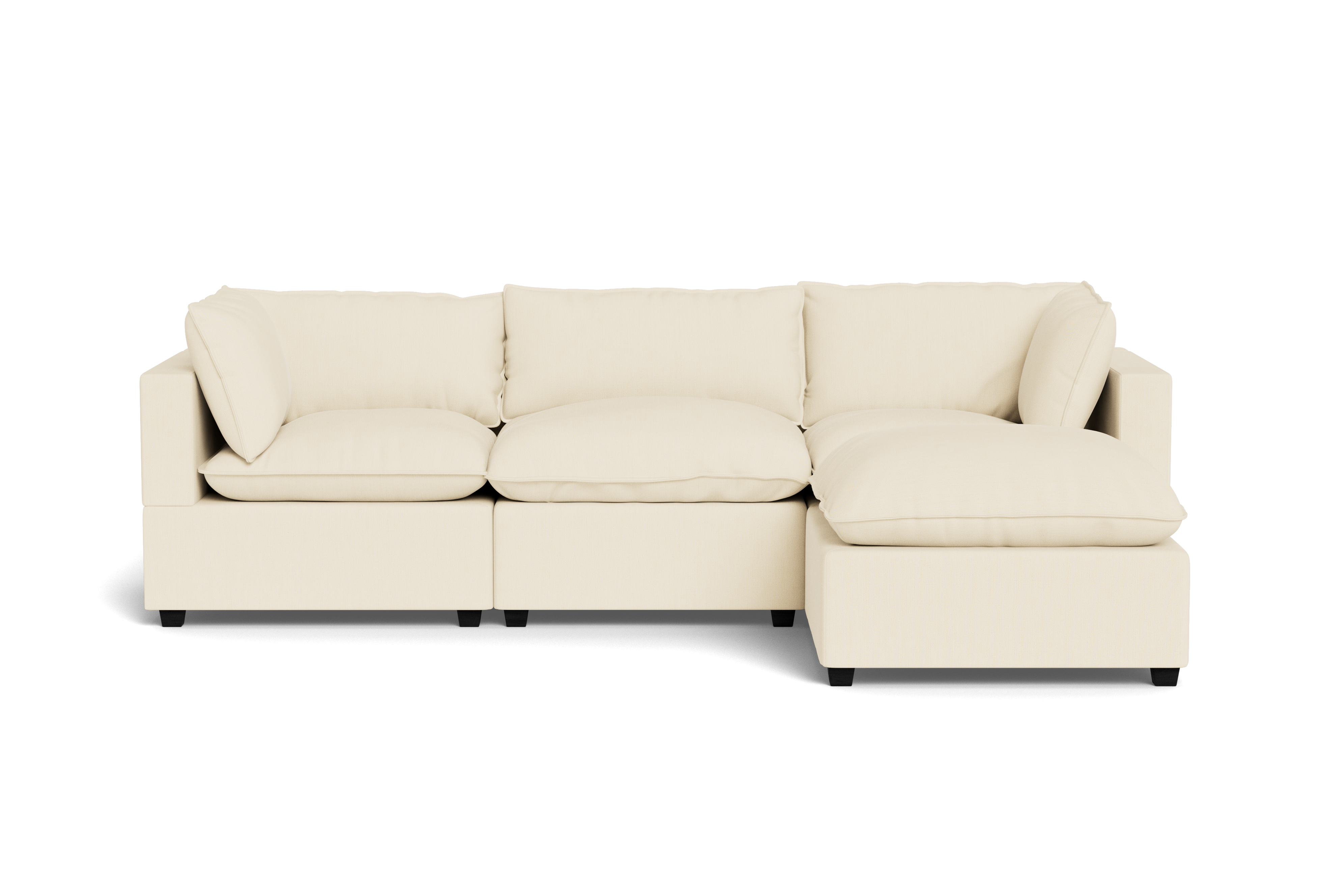 Kova Pillow Cushion Sofa 122" + Ottoman