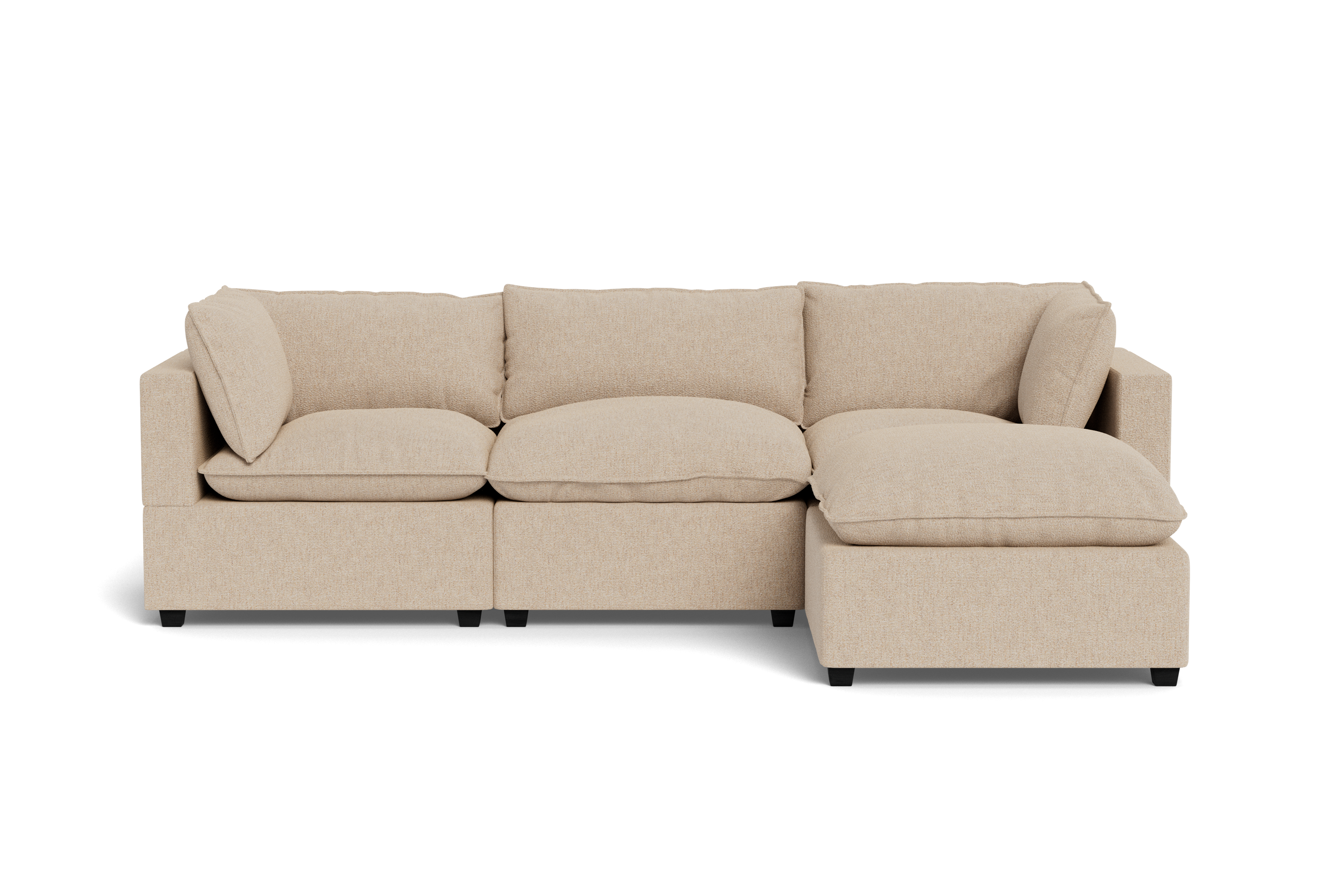Kova Pillow Cushion Sofa 122" + Ottoman