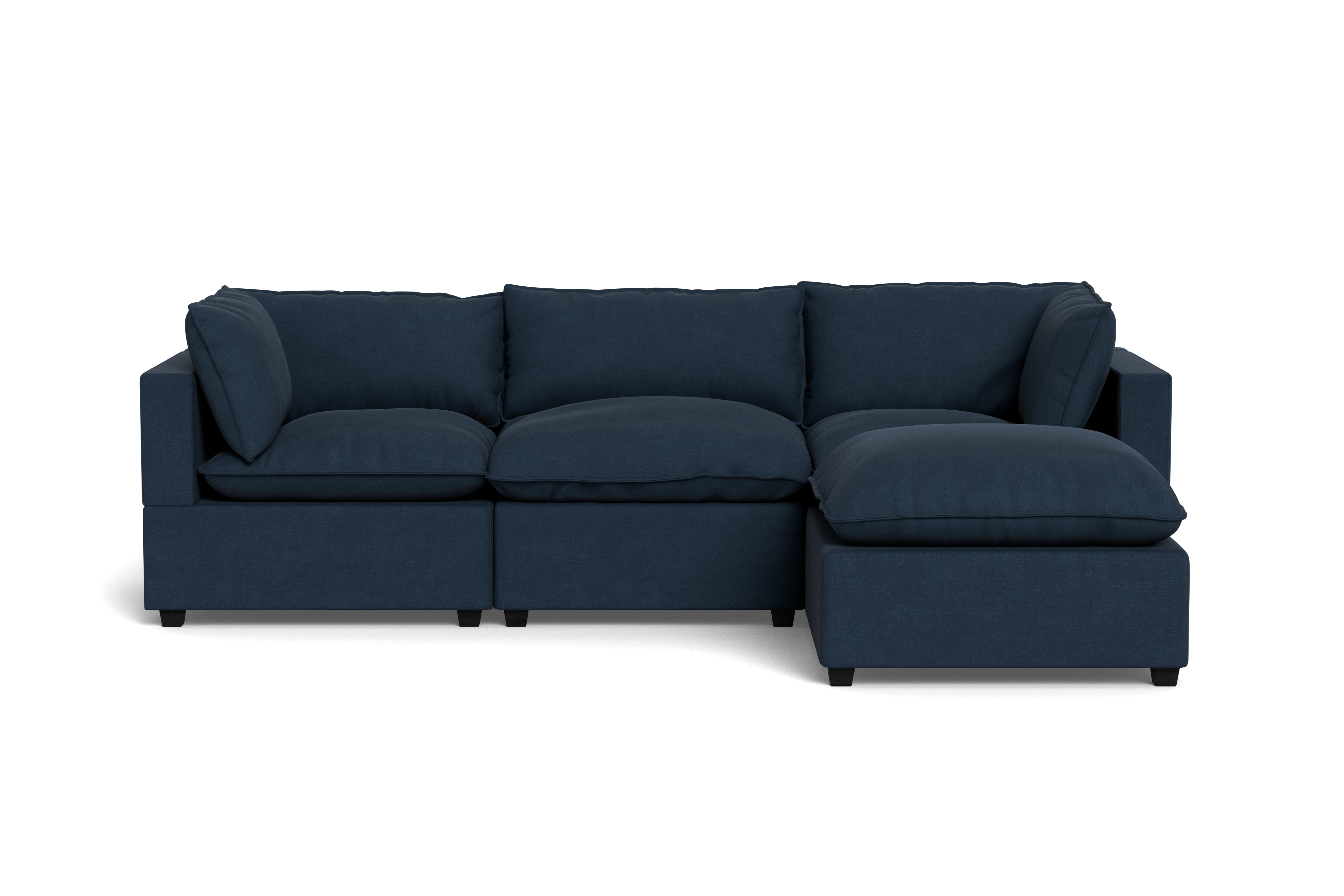 Kova Pillow Cushion Sofa 122" + Ottoman