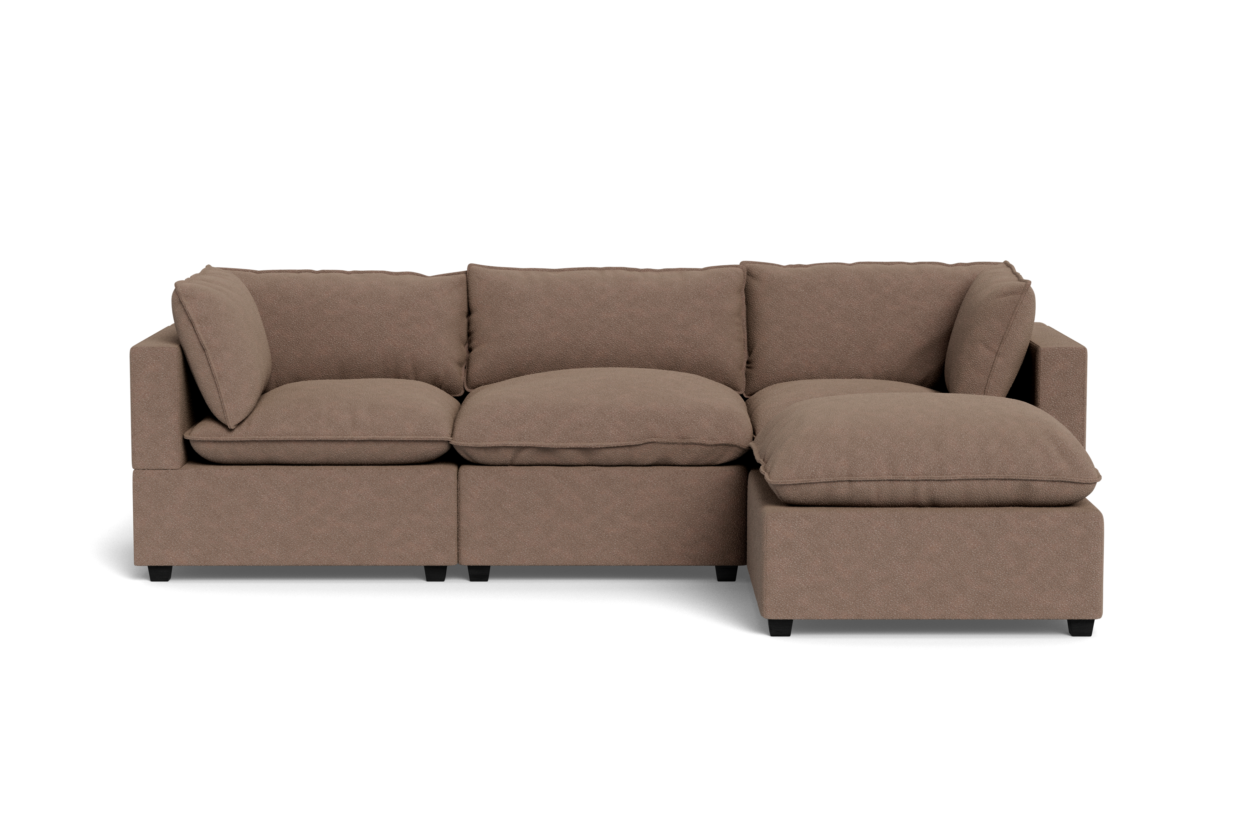 Kova Pillow Cushion Sofa 122" + Ottoman