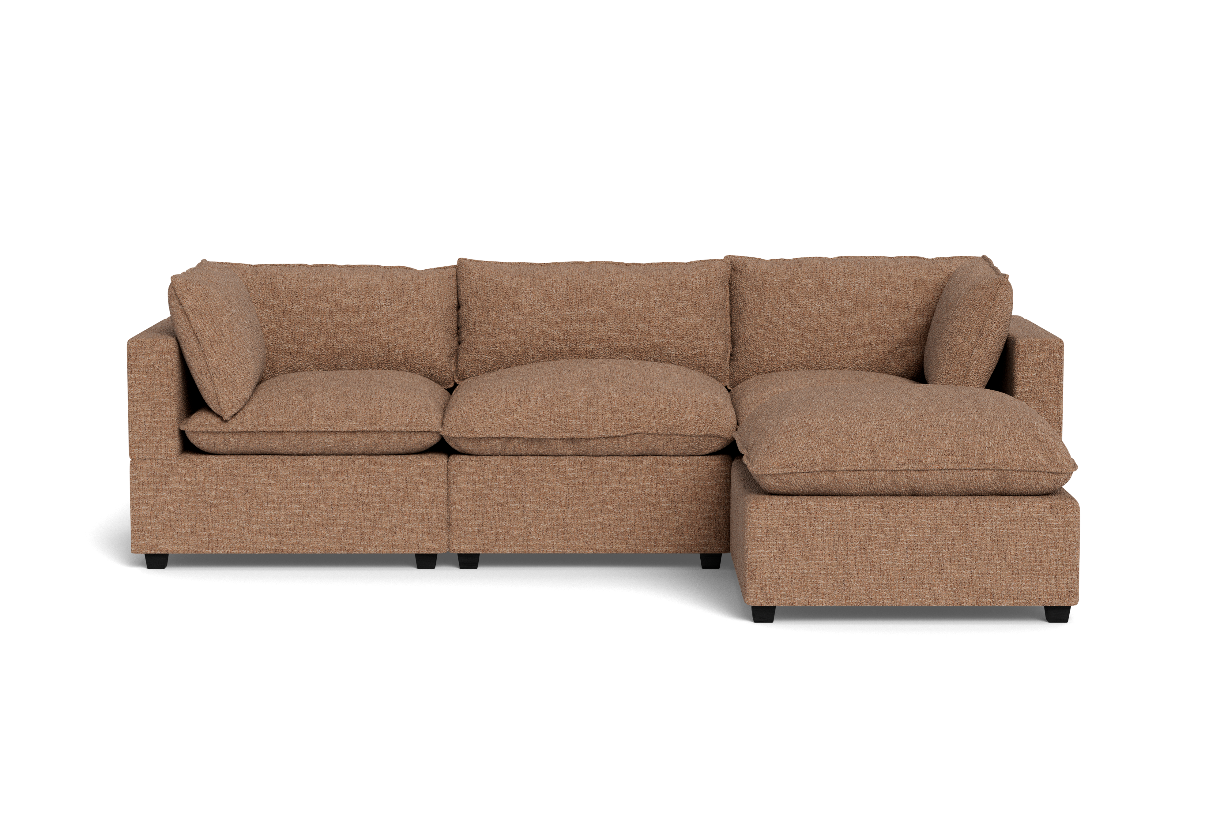 Kova Pillow Cushion Sofa 122" + Ottoman
