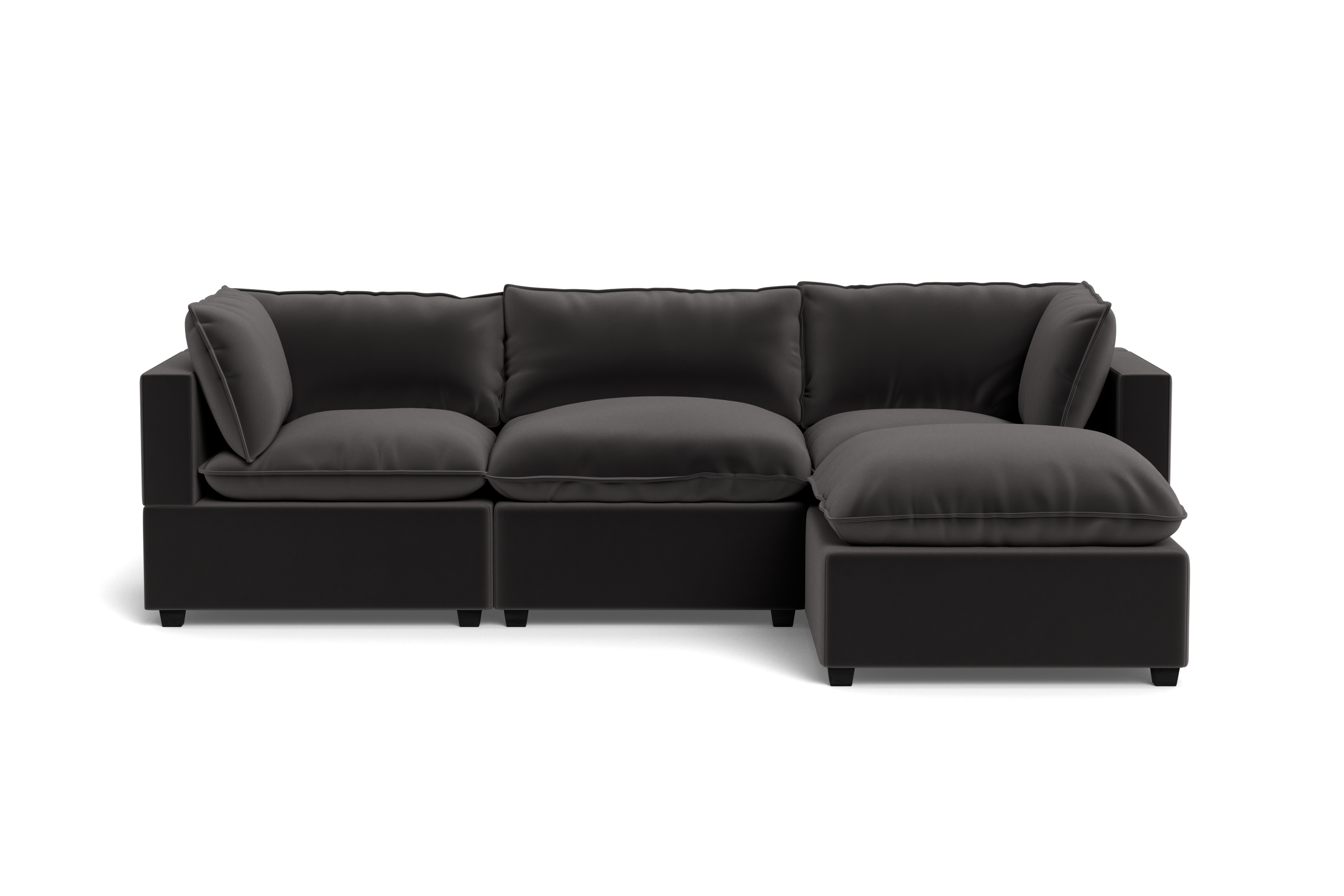 Kova Pillow Cushion Sofa 122" + Ottoman