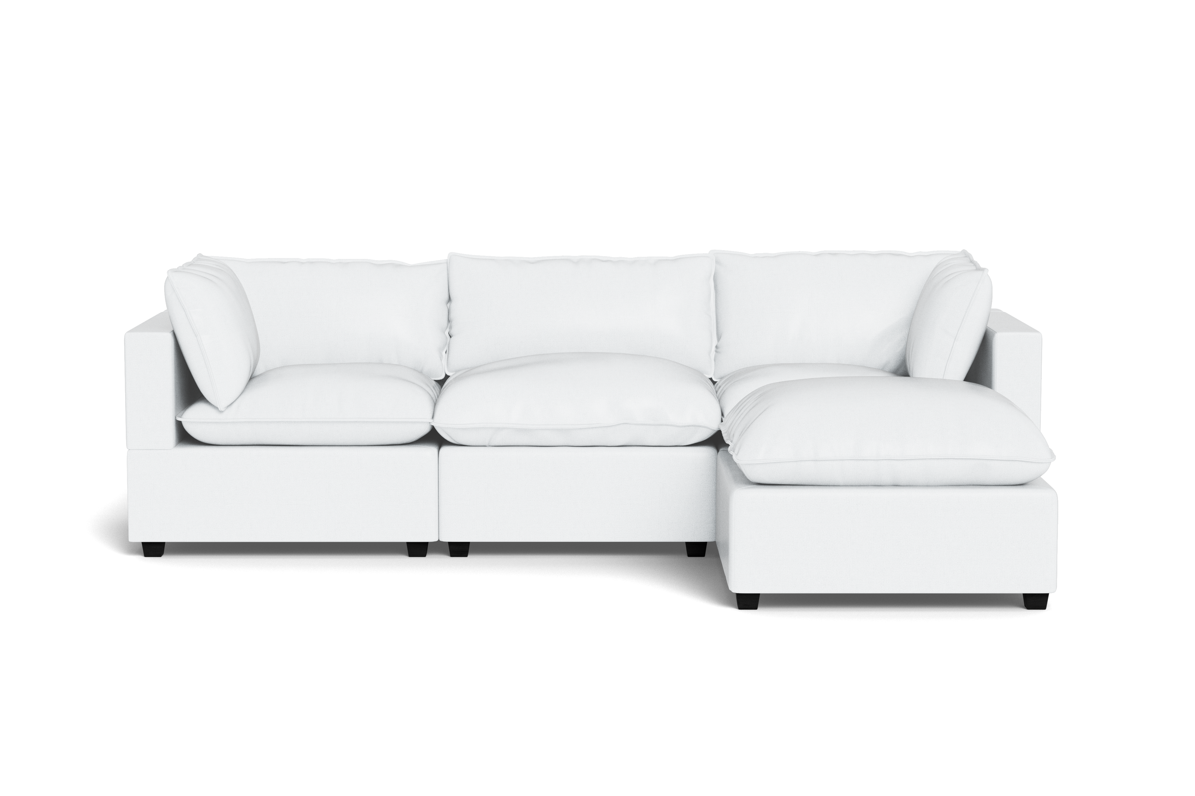 Kova Pillow Cushion Sofa 122" + Ottoman