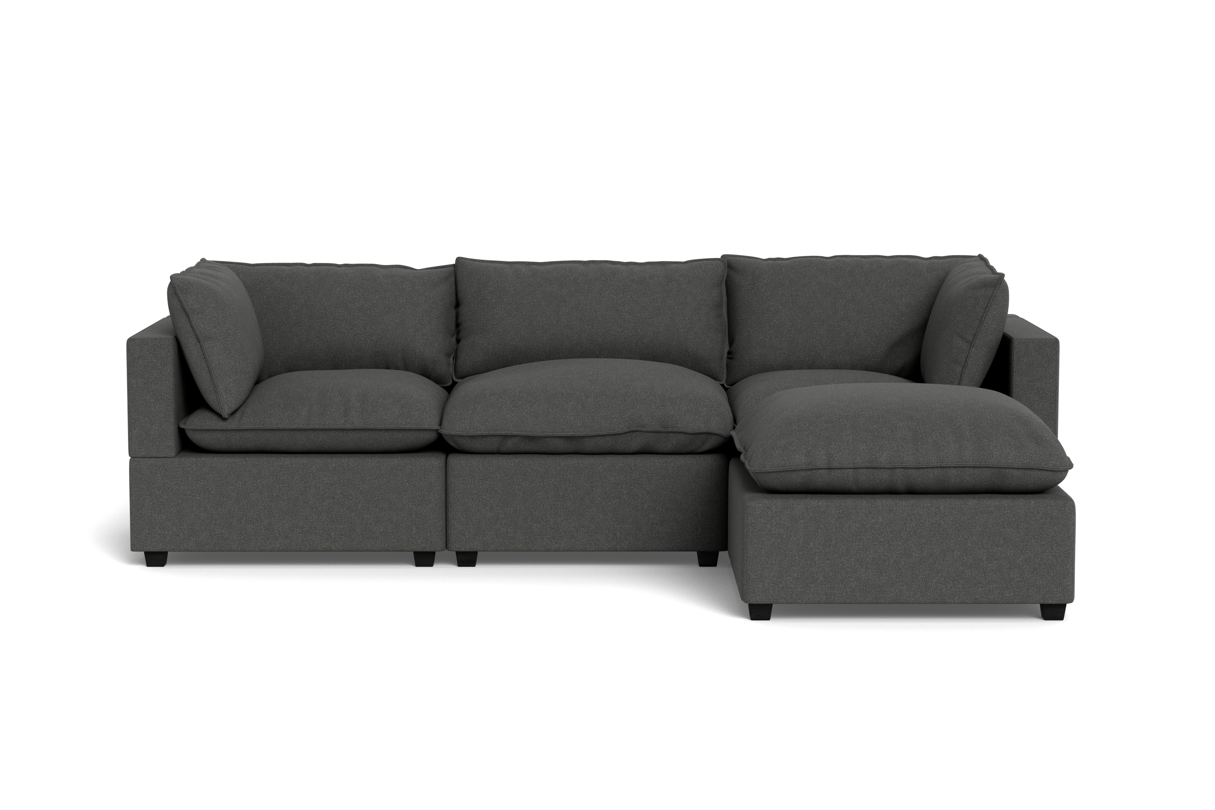 Kova Pillow Cushion Sofa 122" + Ottoman