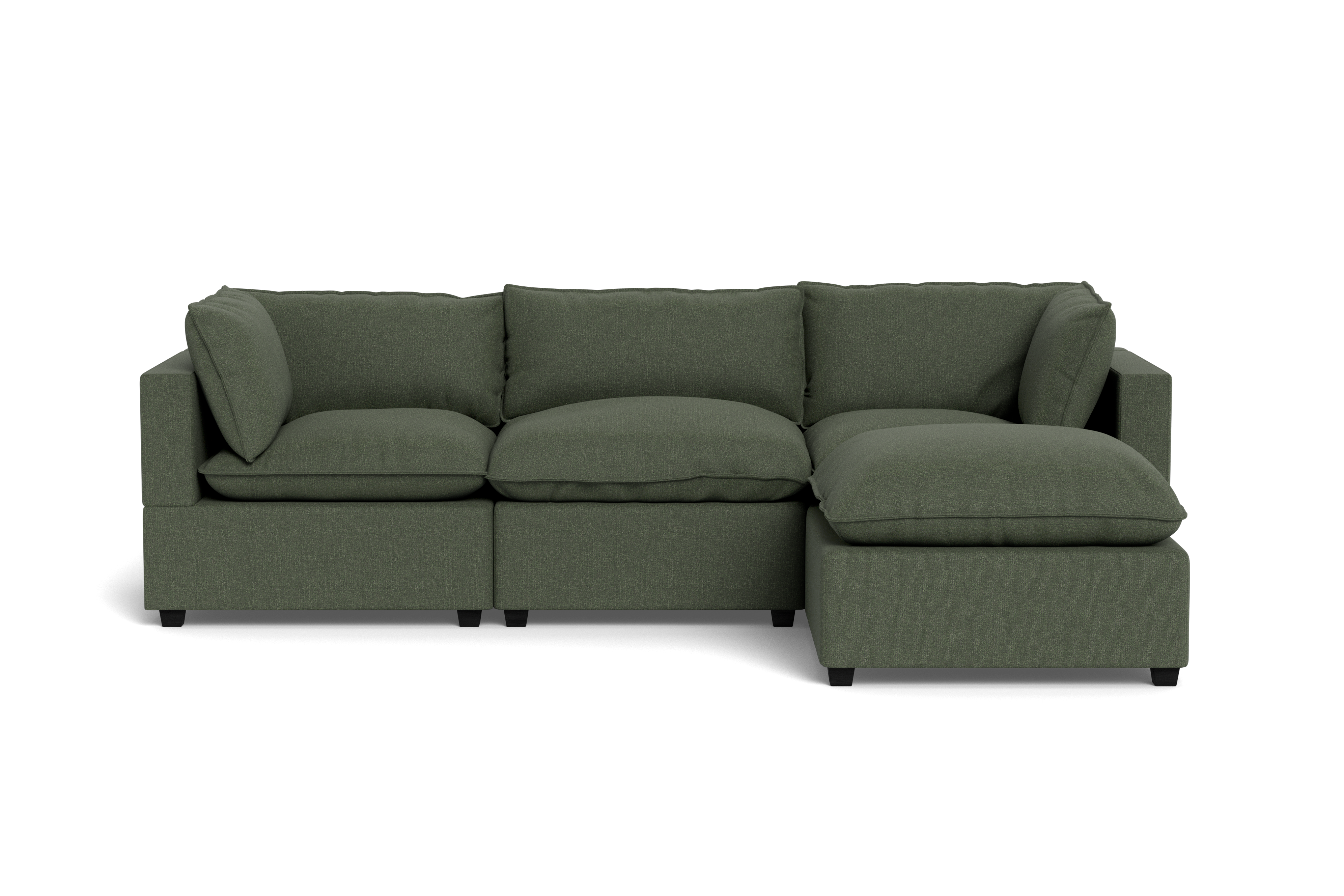 Kova Pillow Cushion Sofa 122" + Ottoman