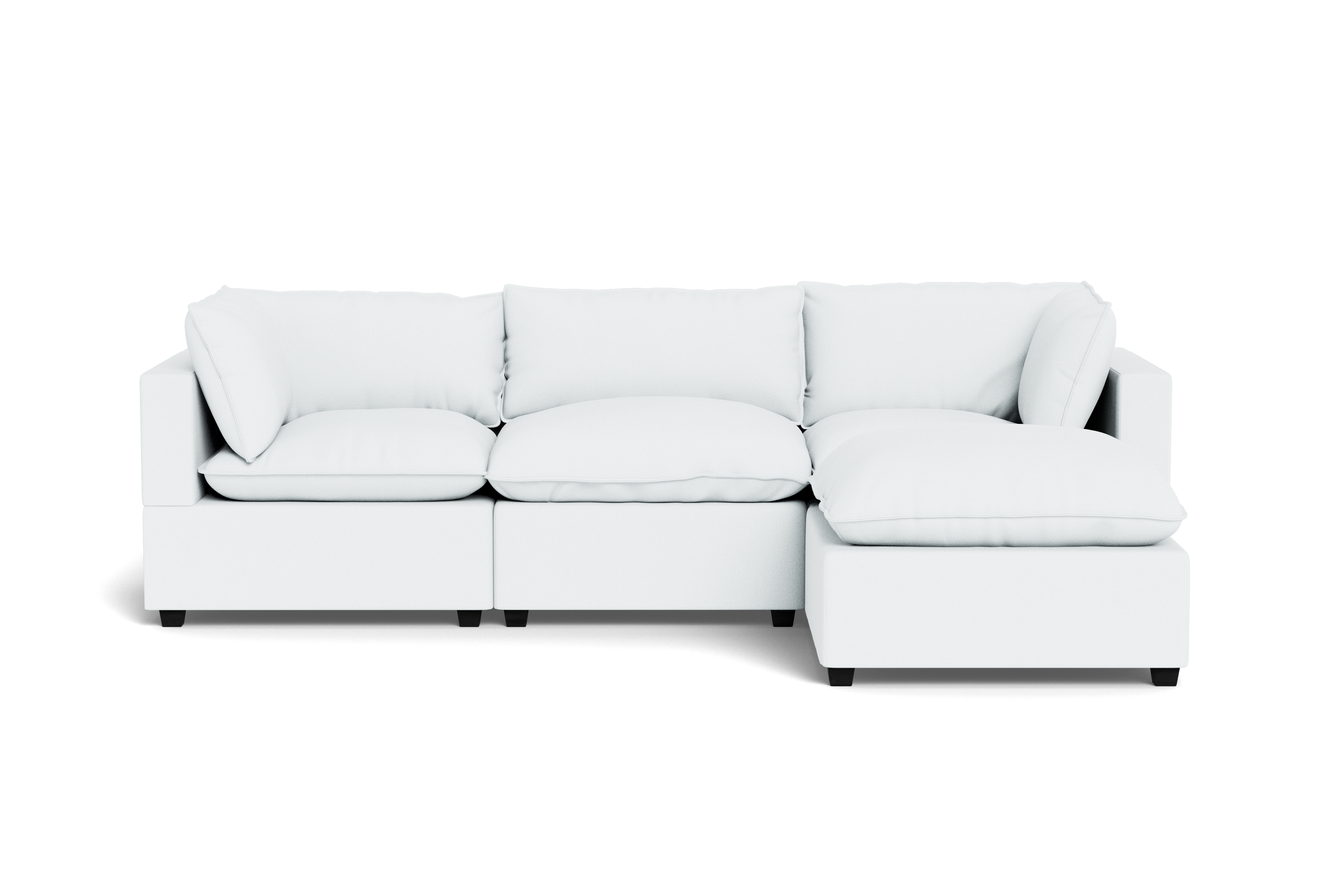 Kova Pillow Cushion Sofa 122" + Ottoman