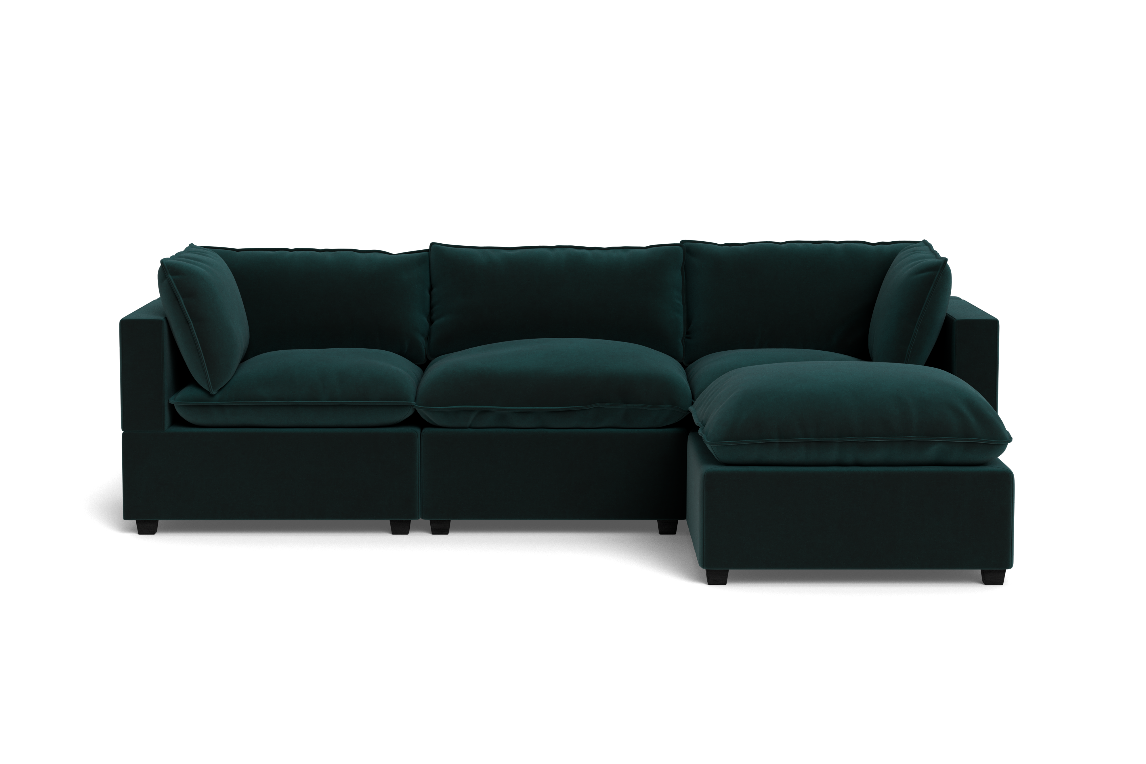 Kova Pillow Cushion Sofa 122" + Ottoman