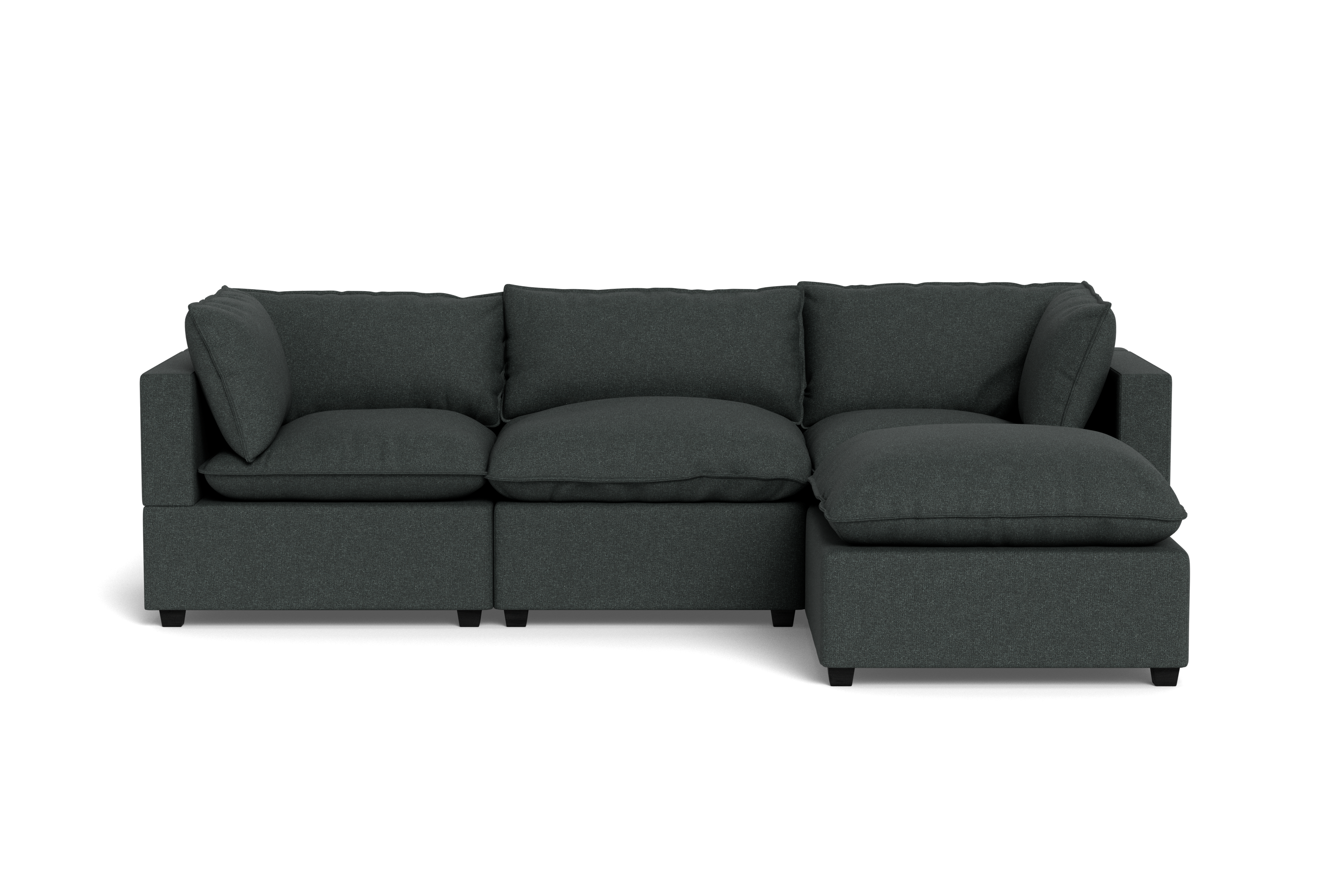 Kova Pillow Cushion Sofa 122" + Ottoman