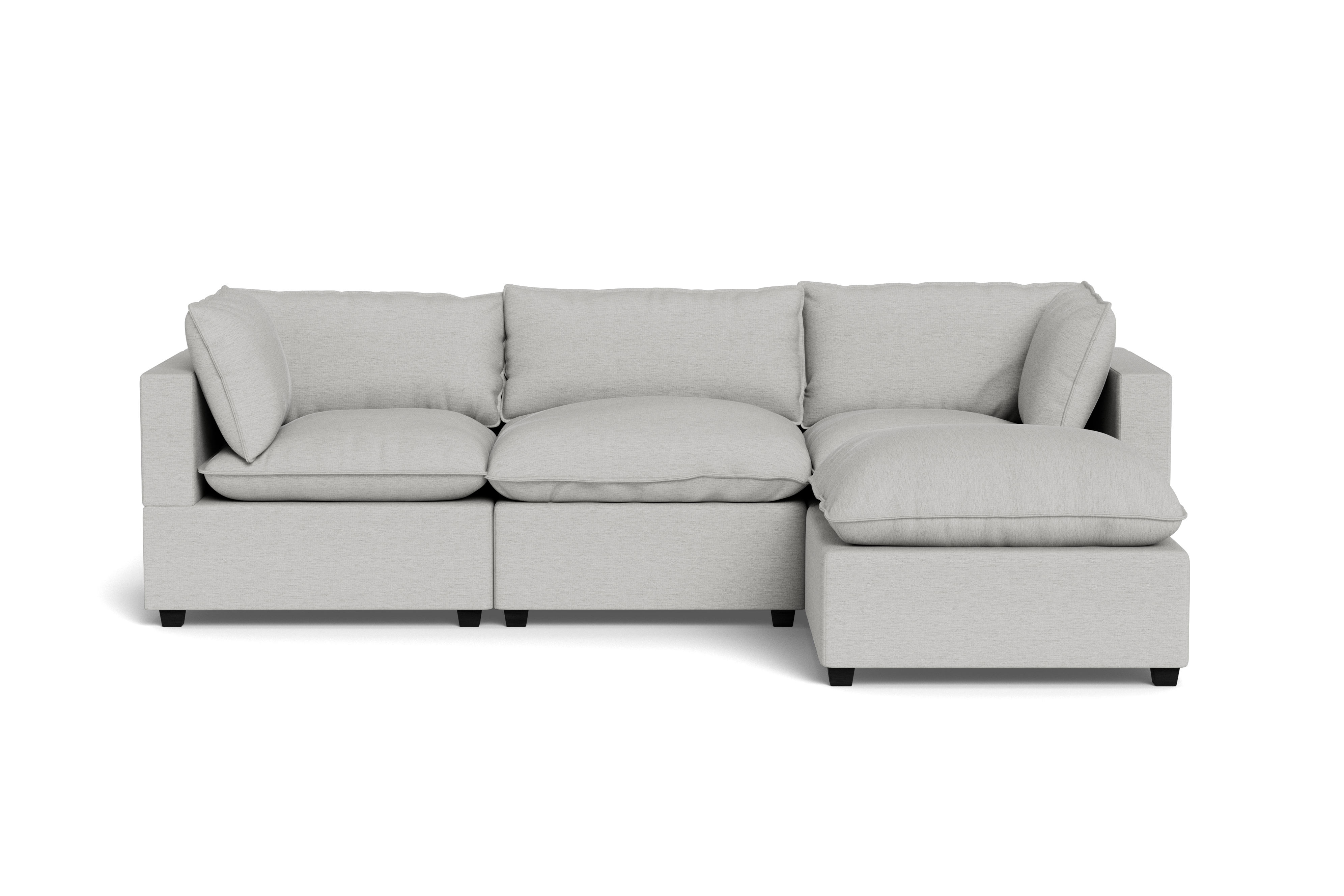 Kova Pillow Cushion Sofa 122" + Ottoman