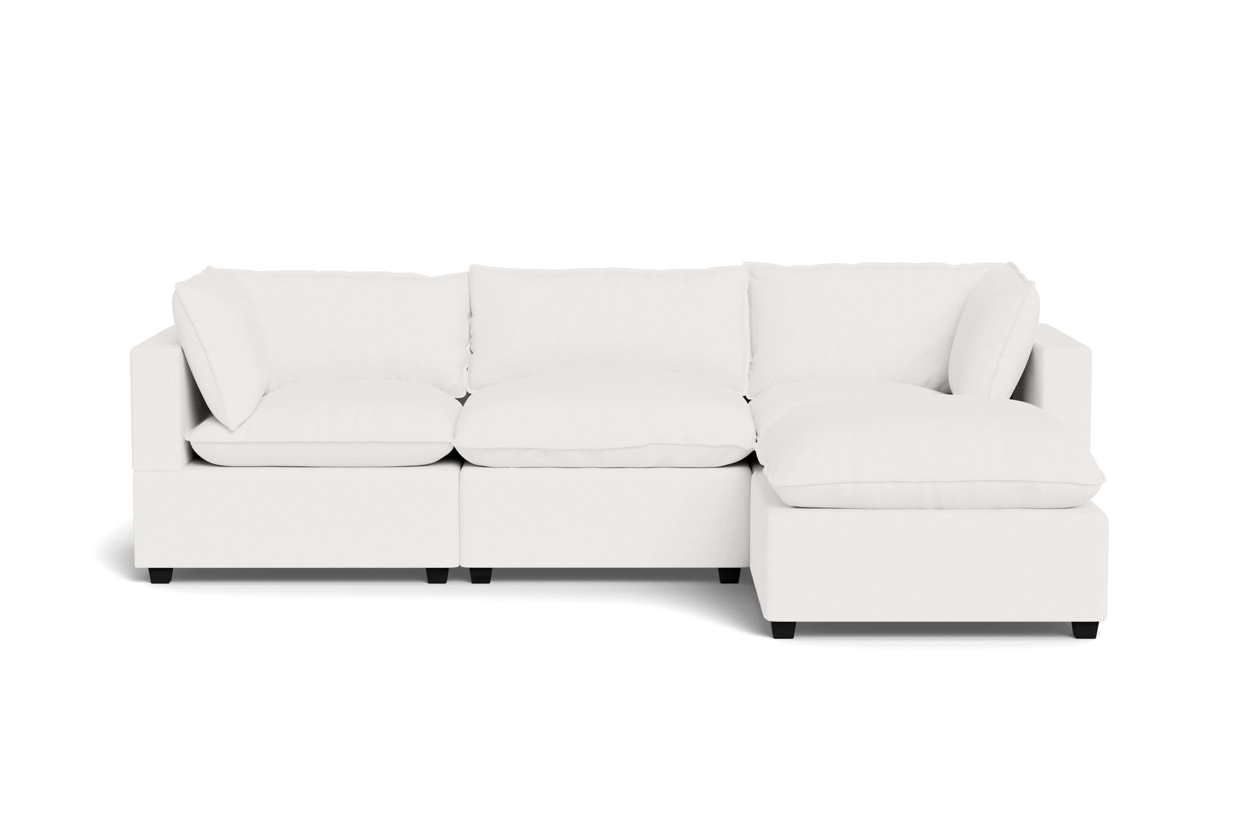 Kova Pillow Cushion Sofa 122" + Ottoman
