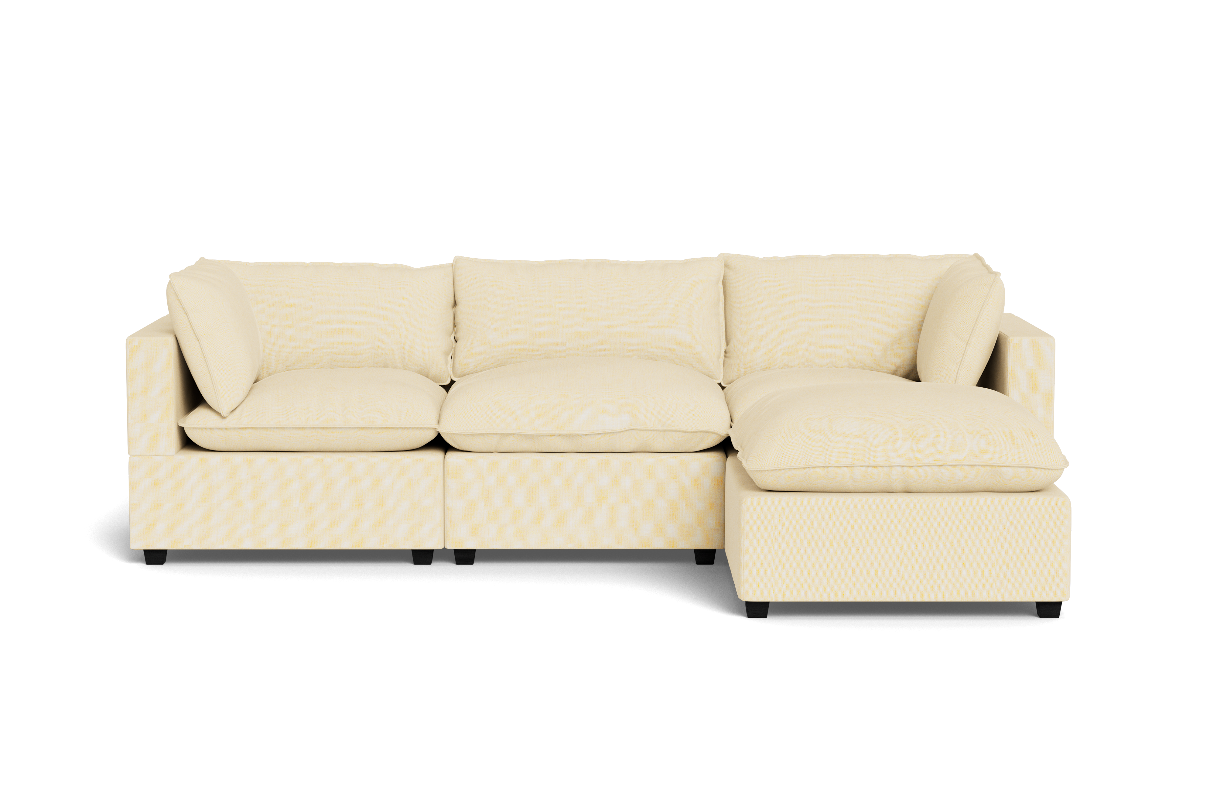 Kova Pillow Cushion Sofa 122" + Ottoman
