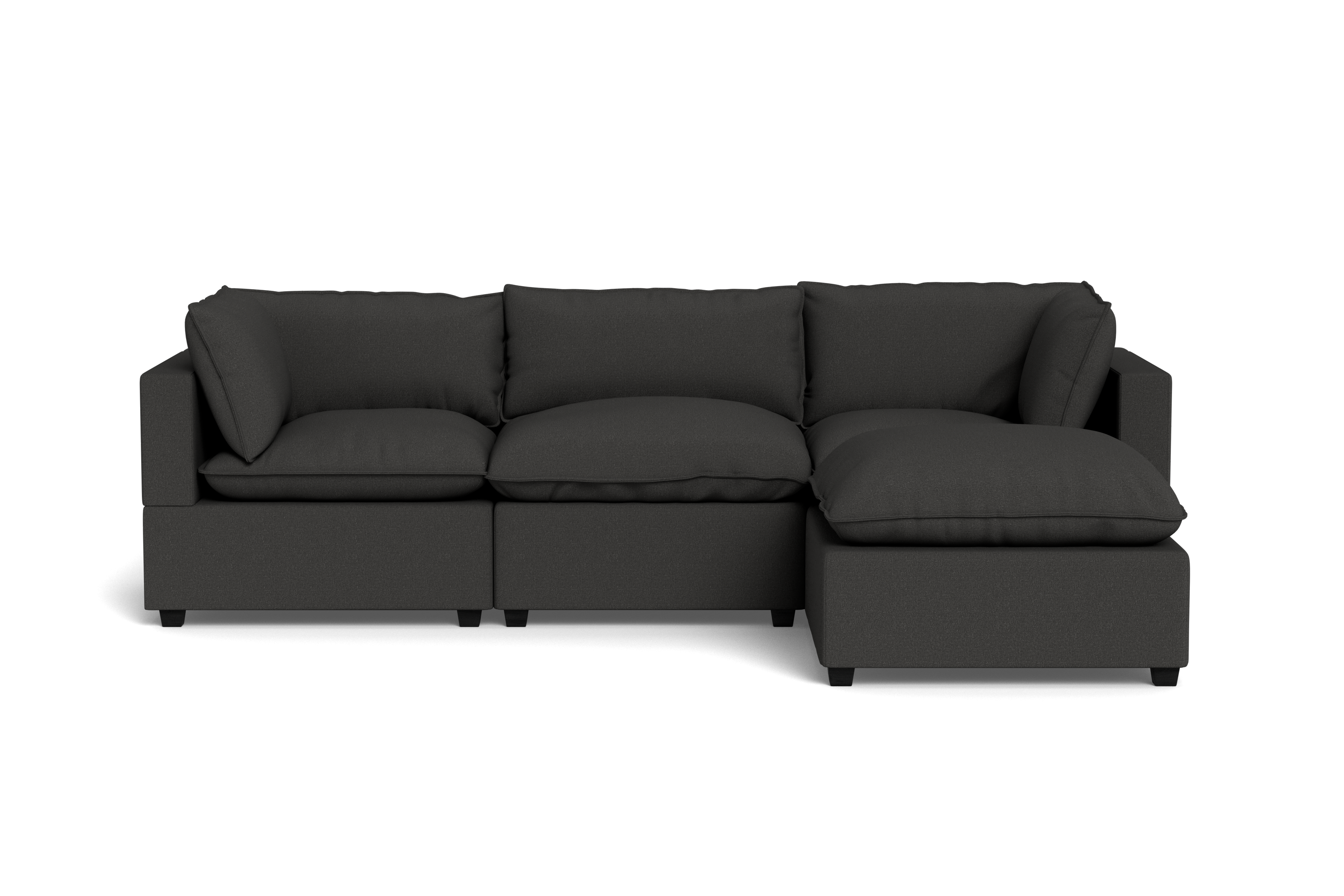 Kova Pillow Cushion Sofa 122" + Ottoman