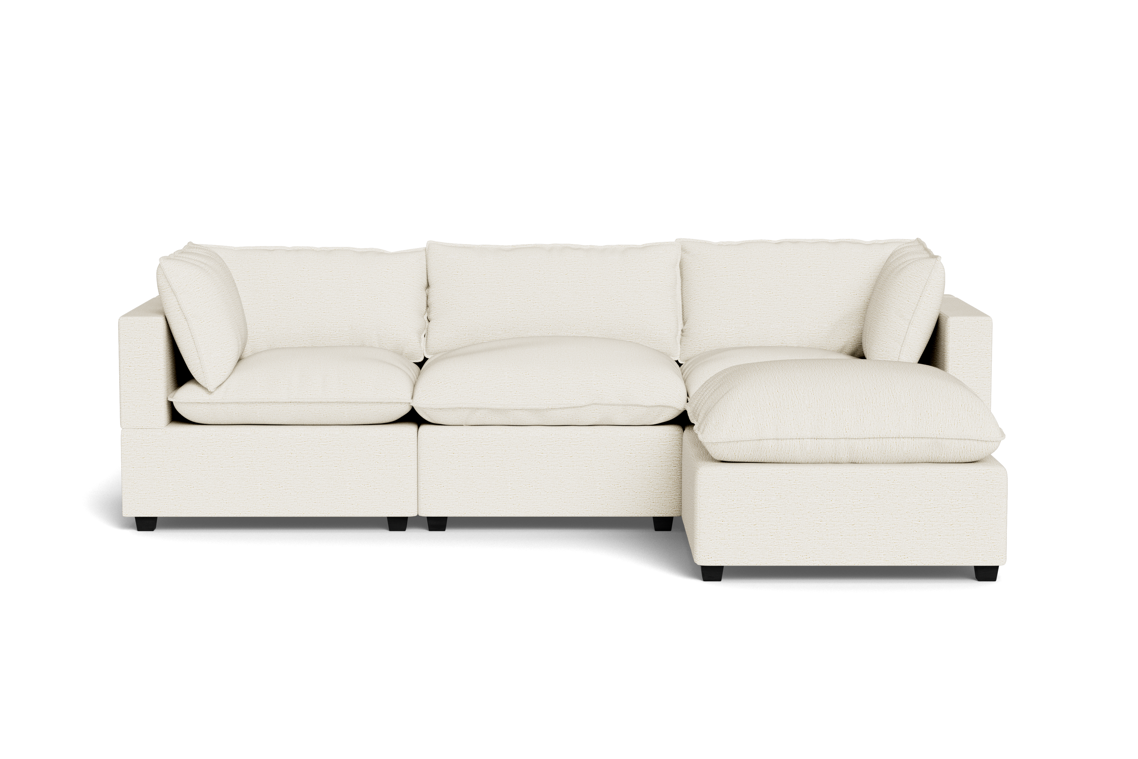 Kova Pillow Cushion Sofa 122" + Ottoman