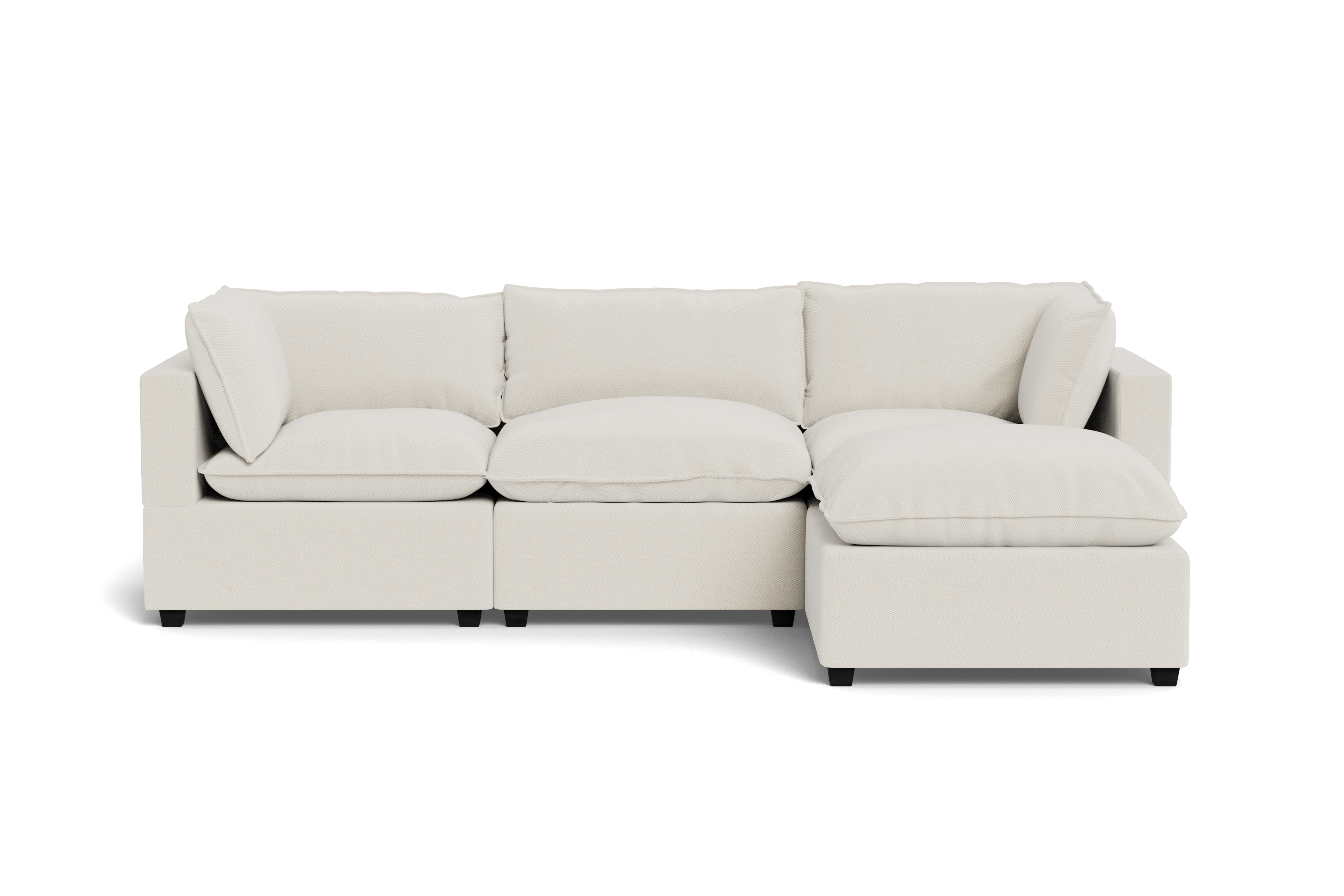 Kova Pillow Cushion Sofa 122" + Ottoman