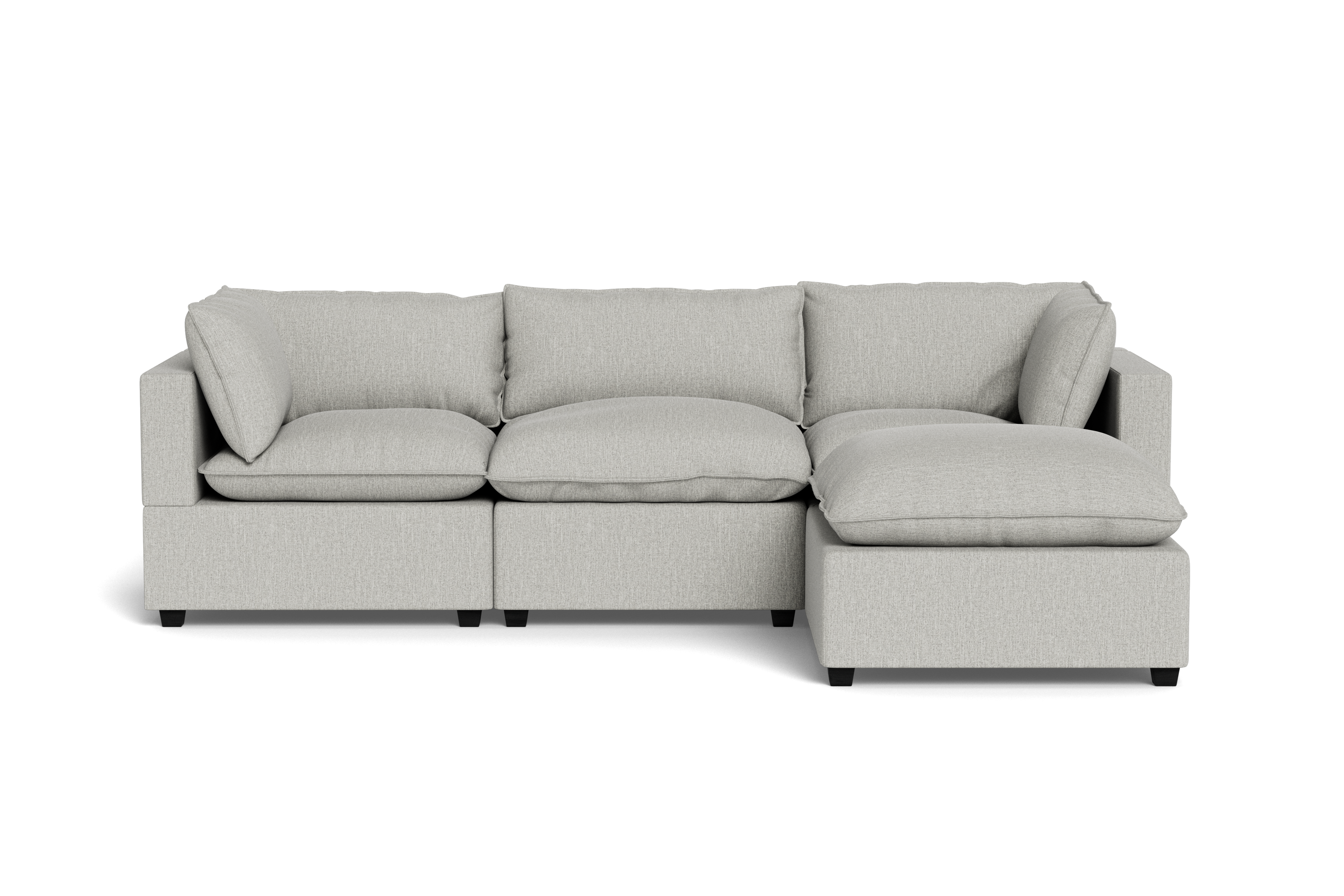 Kova Pillow Cushion Sofa 122" + Ottoman