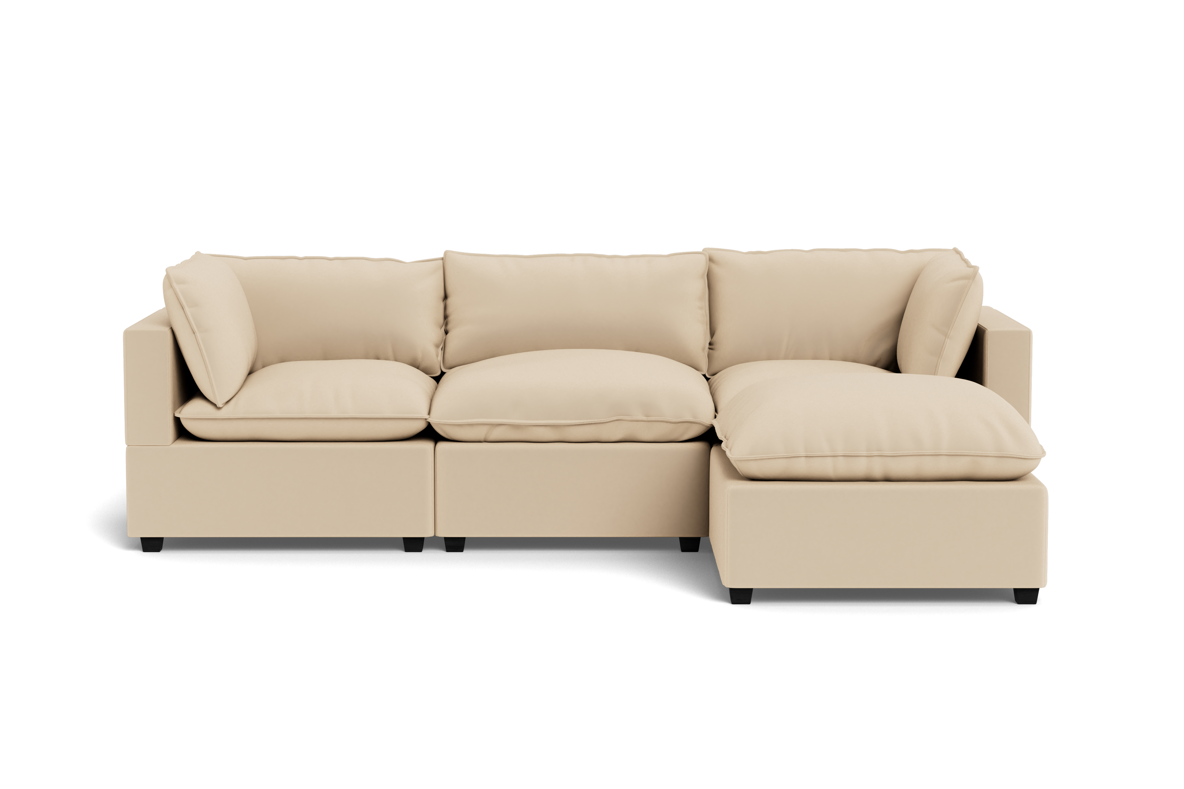 Kova Pillow Cushion Sofa 122" + Ottoman
