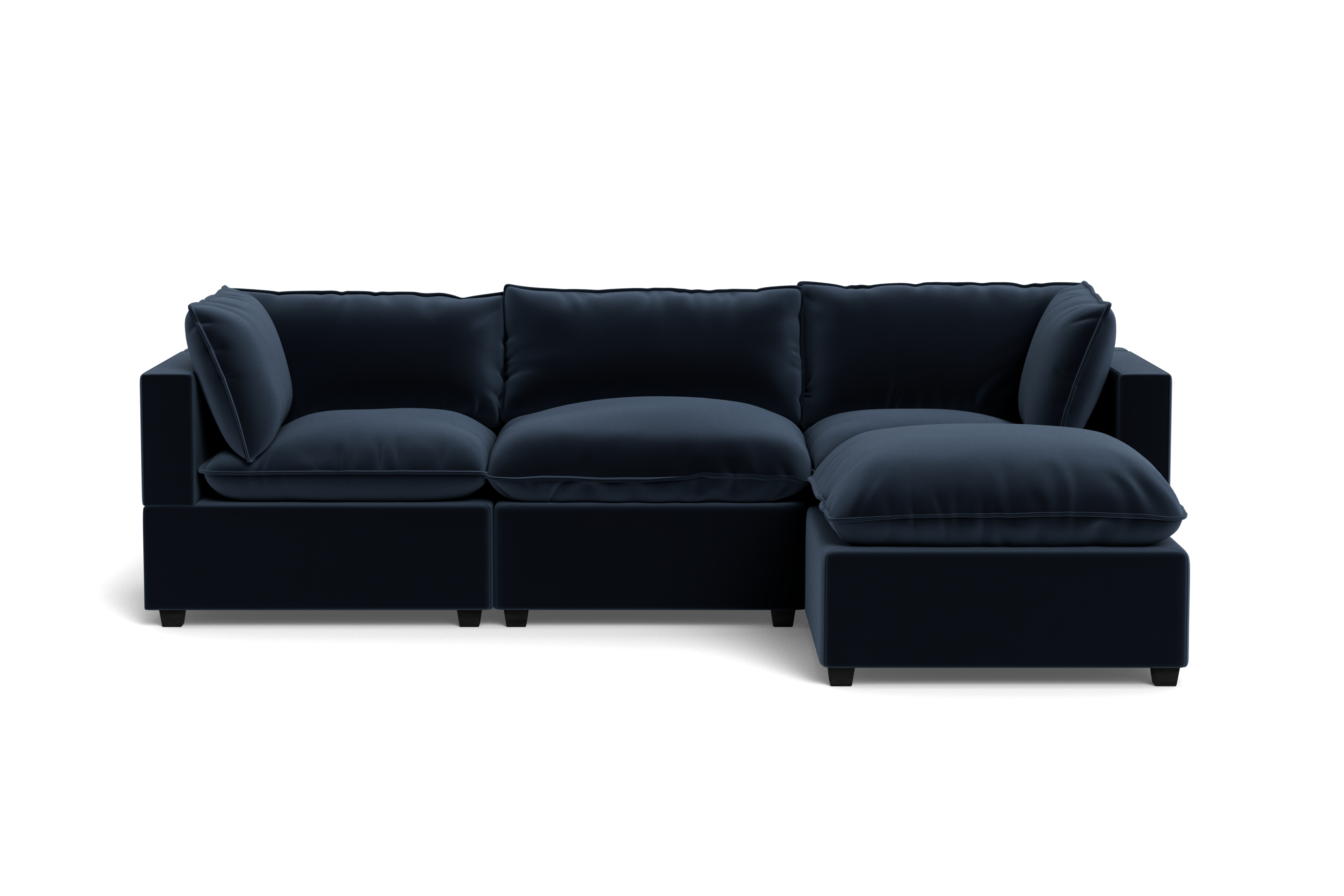 Kova Pillow Cushion Sofa 122" + Ottoman