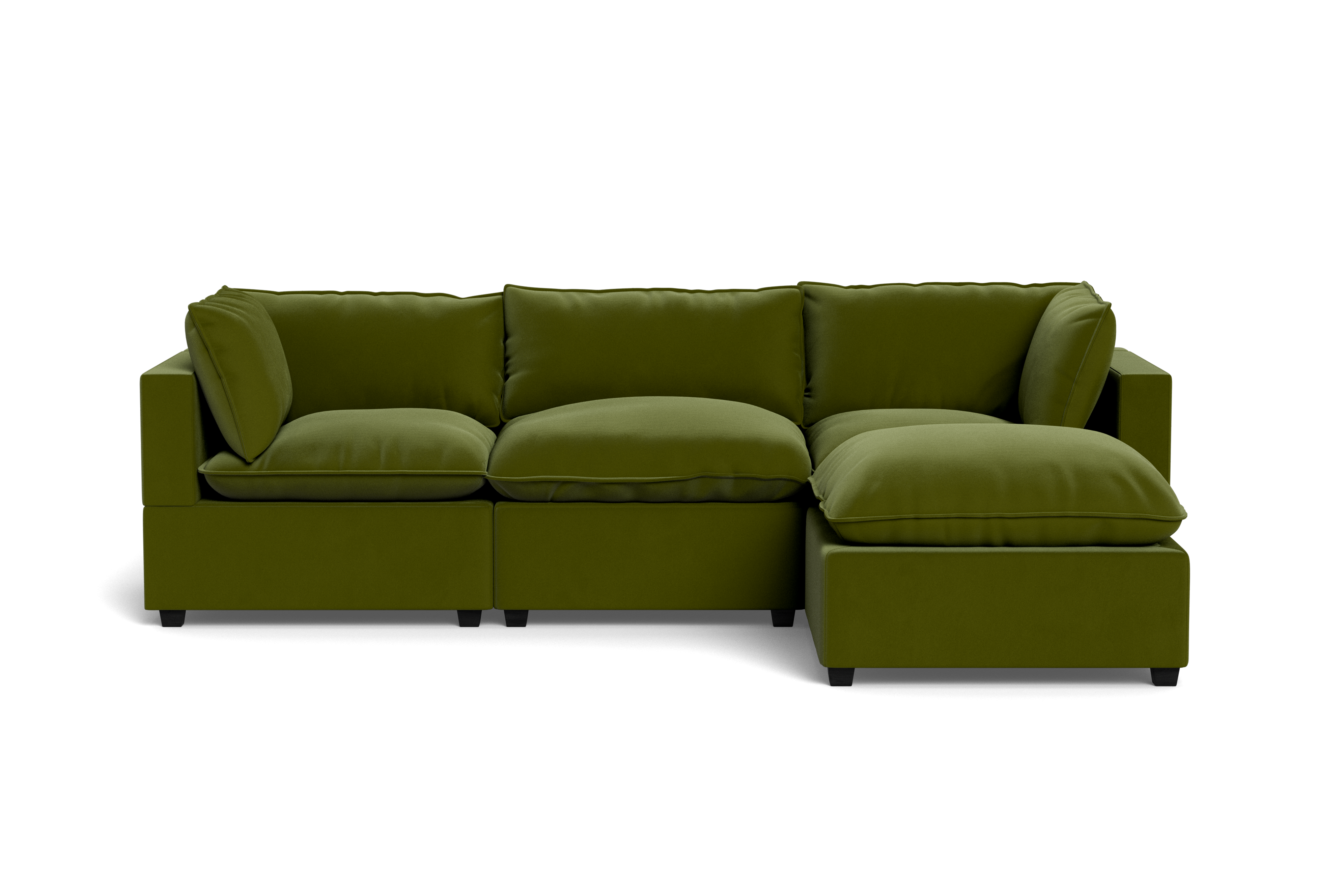 Kova Pillow Cushion Sofa 122" + Ottoman