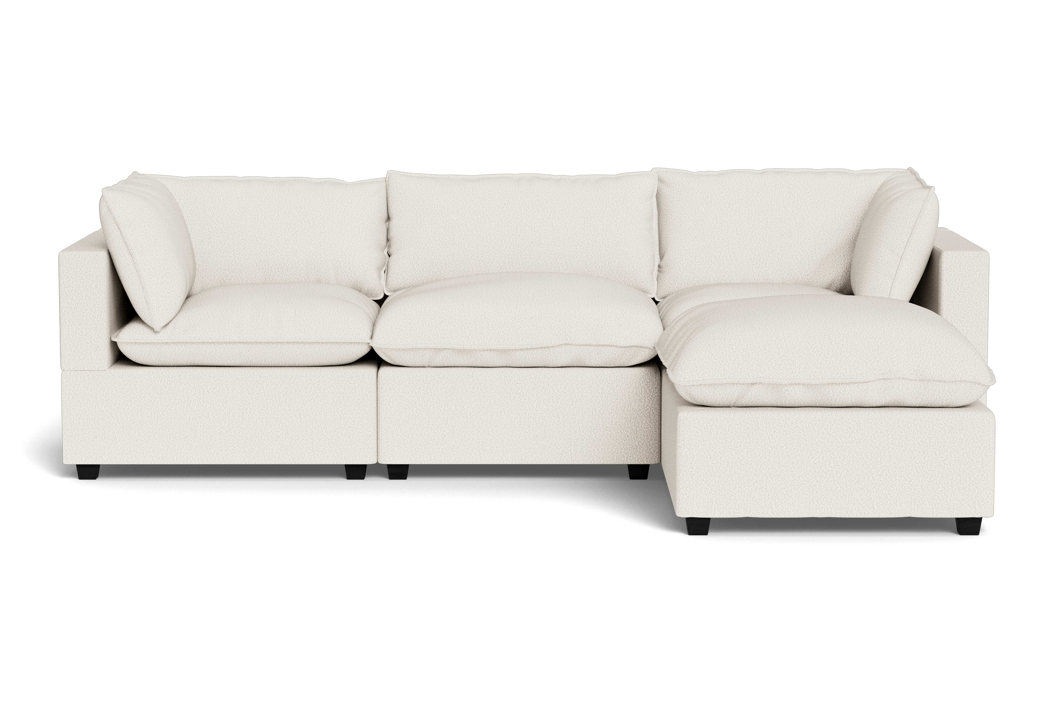 Kova Pillow Cushion Sofa 122" + Ottoman