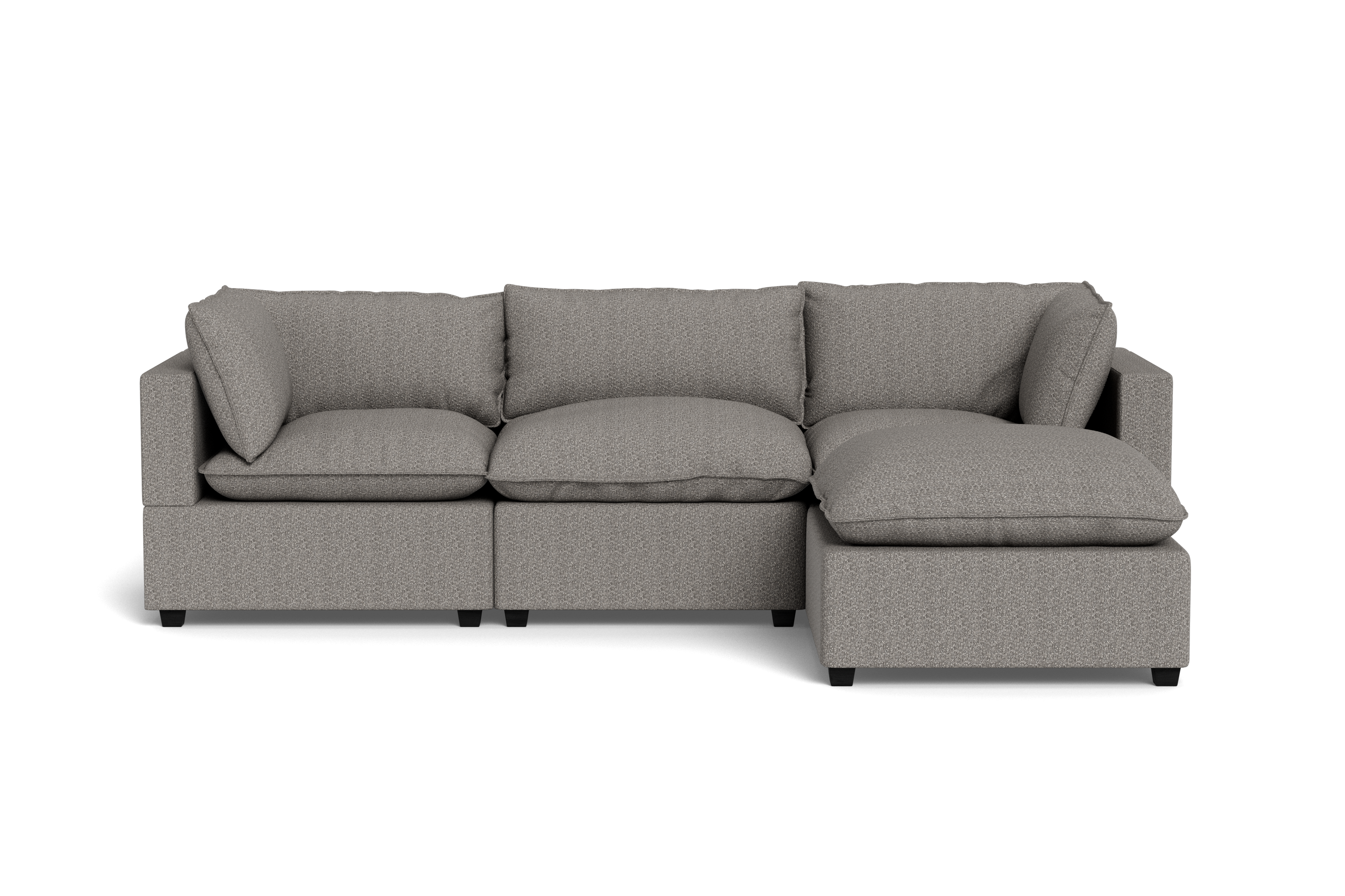 Kova Pillow Cushion Sofa 122" + Ottoman