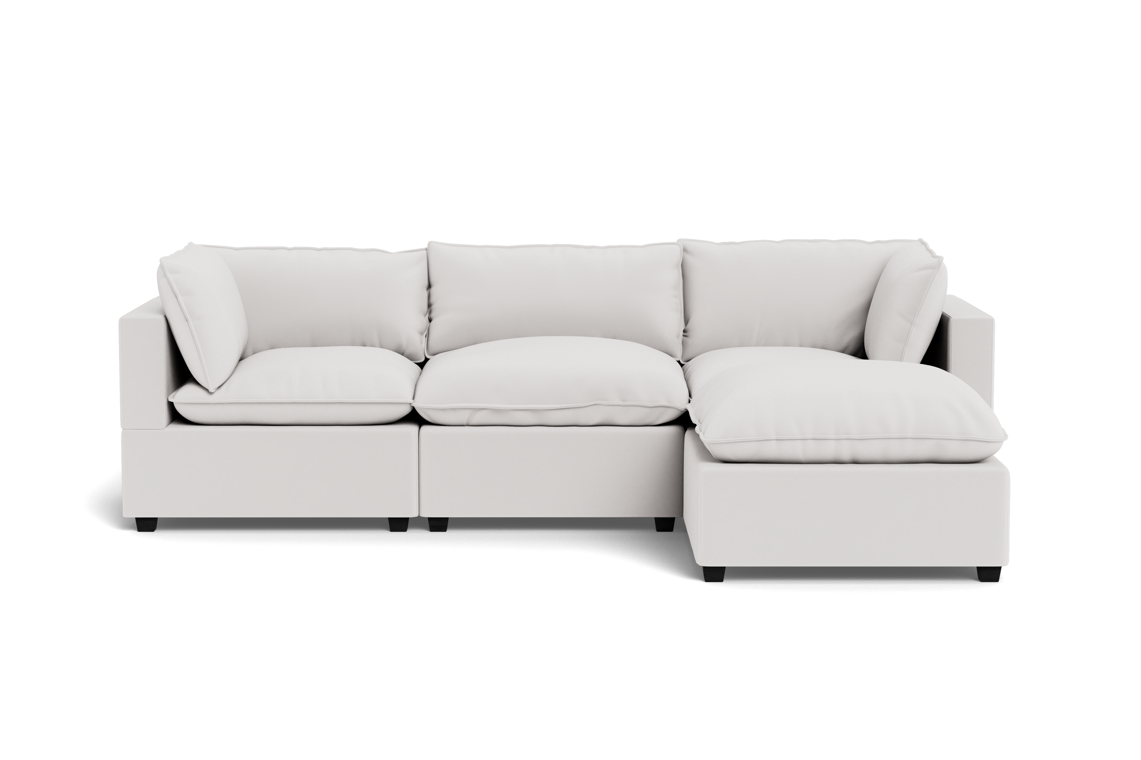 Kova Pillow Cushion Sofa 122" + Ottoman