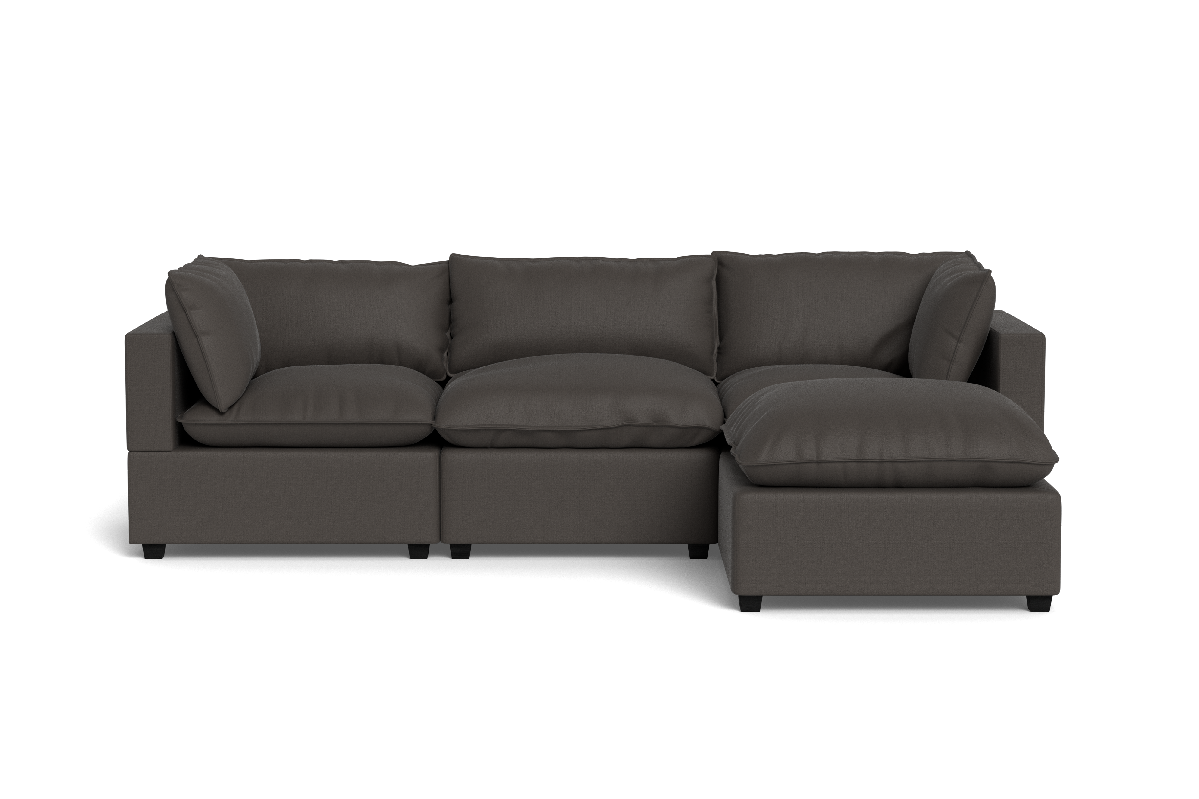 Kova Pillow Cushion Sofa 122" + Ottoman