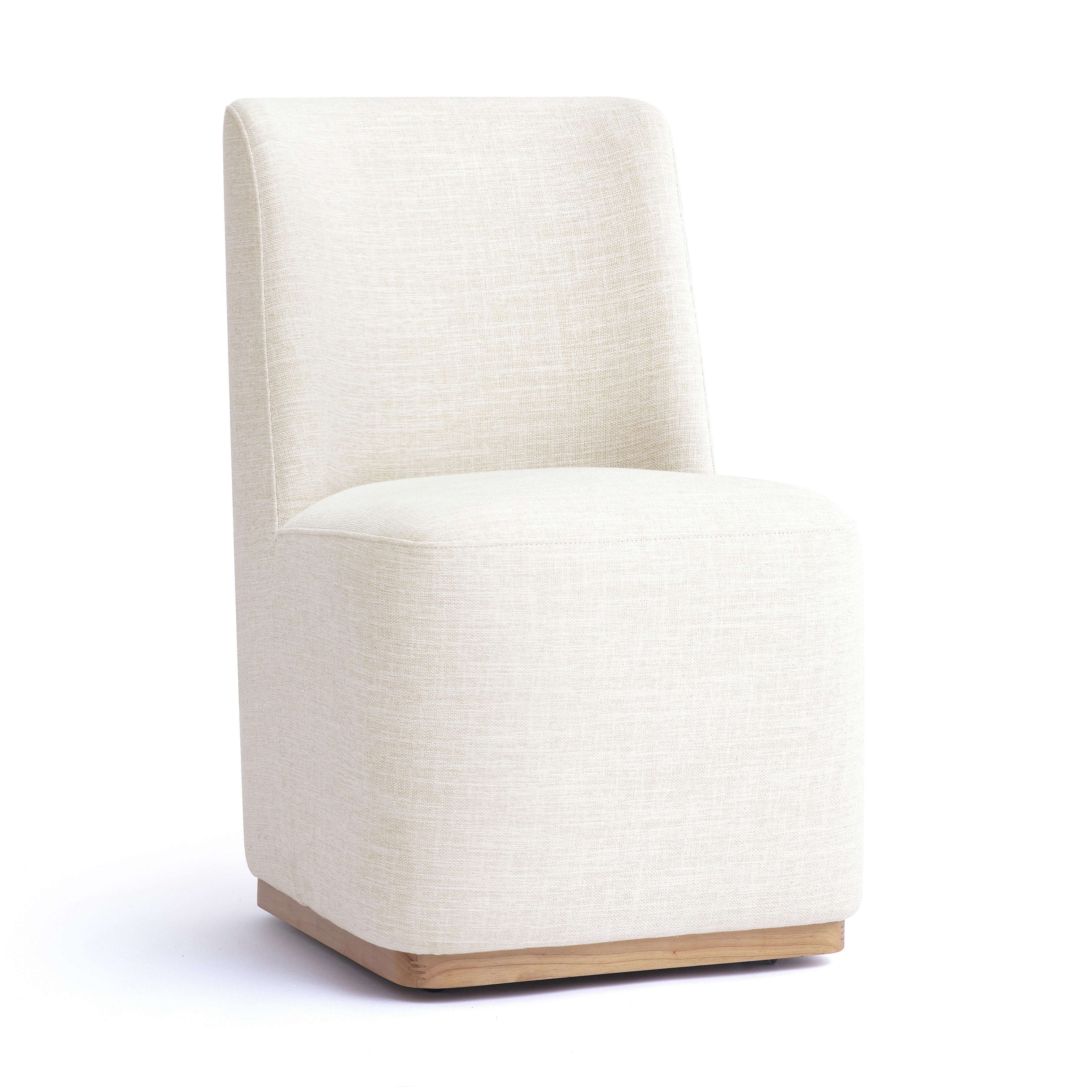 Melissa Performance Fabric Rolling Dining Chair
