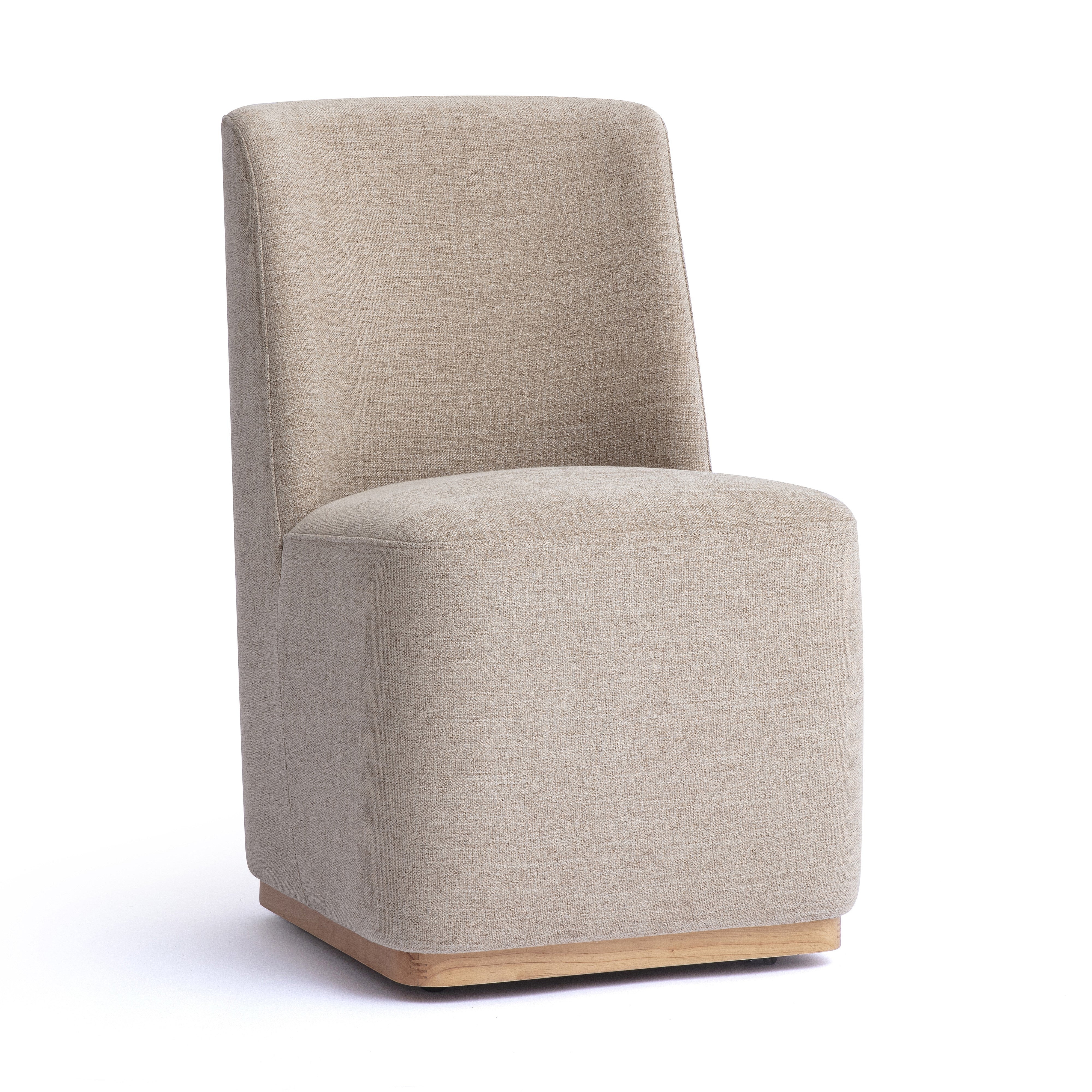 Melissa Performance Fabric Rolling Dining Chair