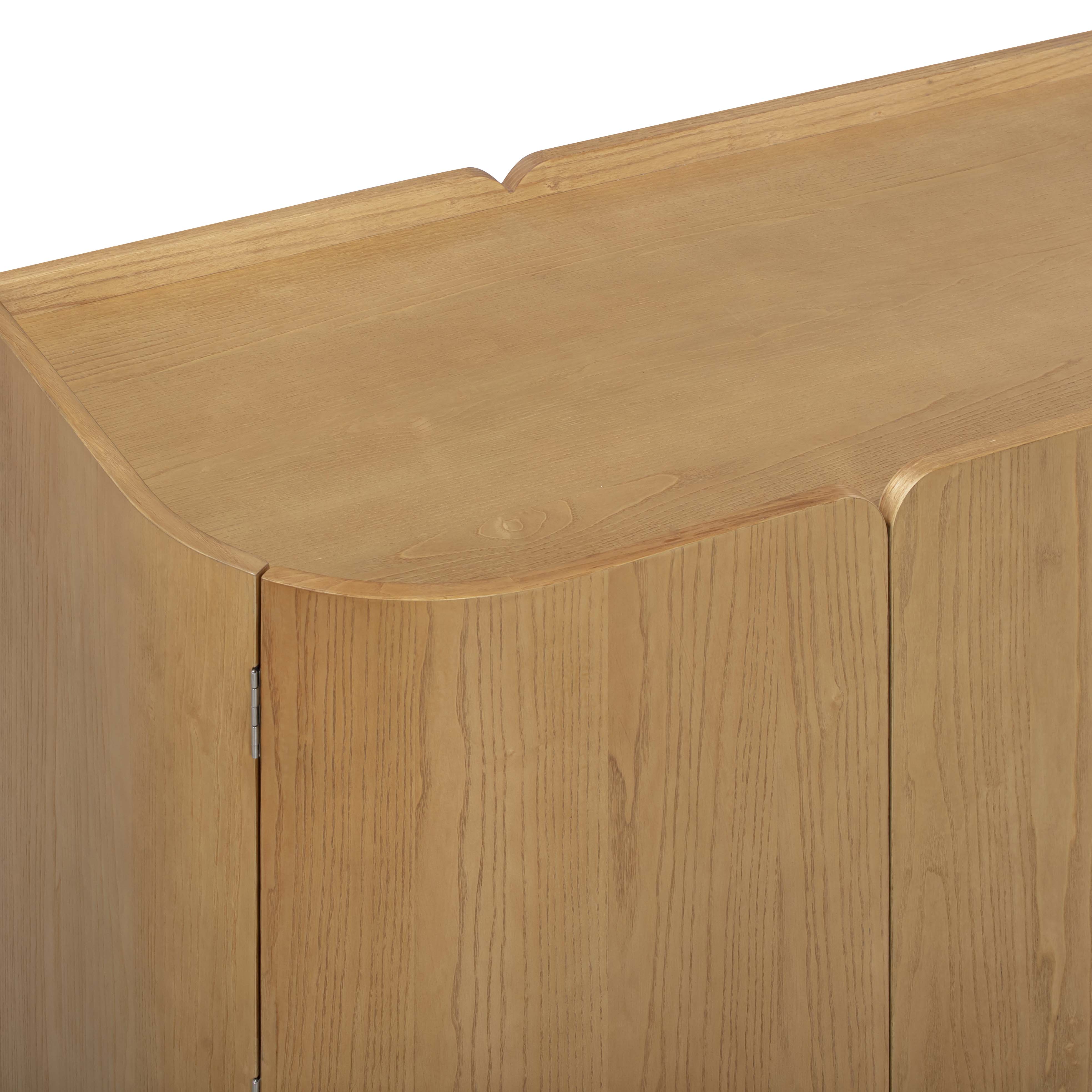 Moora 70" Natural Ash 4-Door Sideboard
