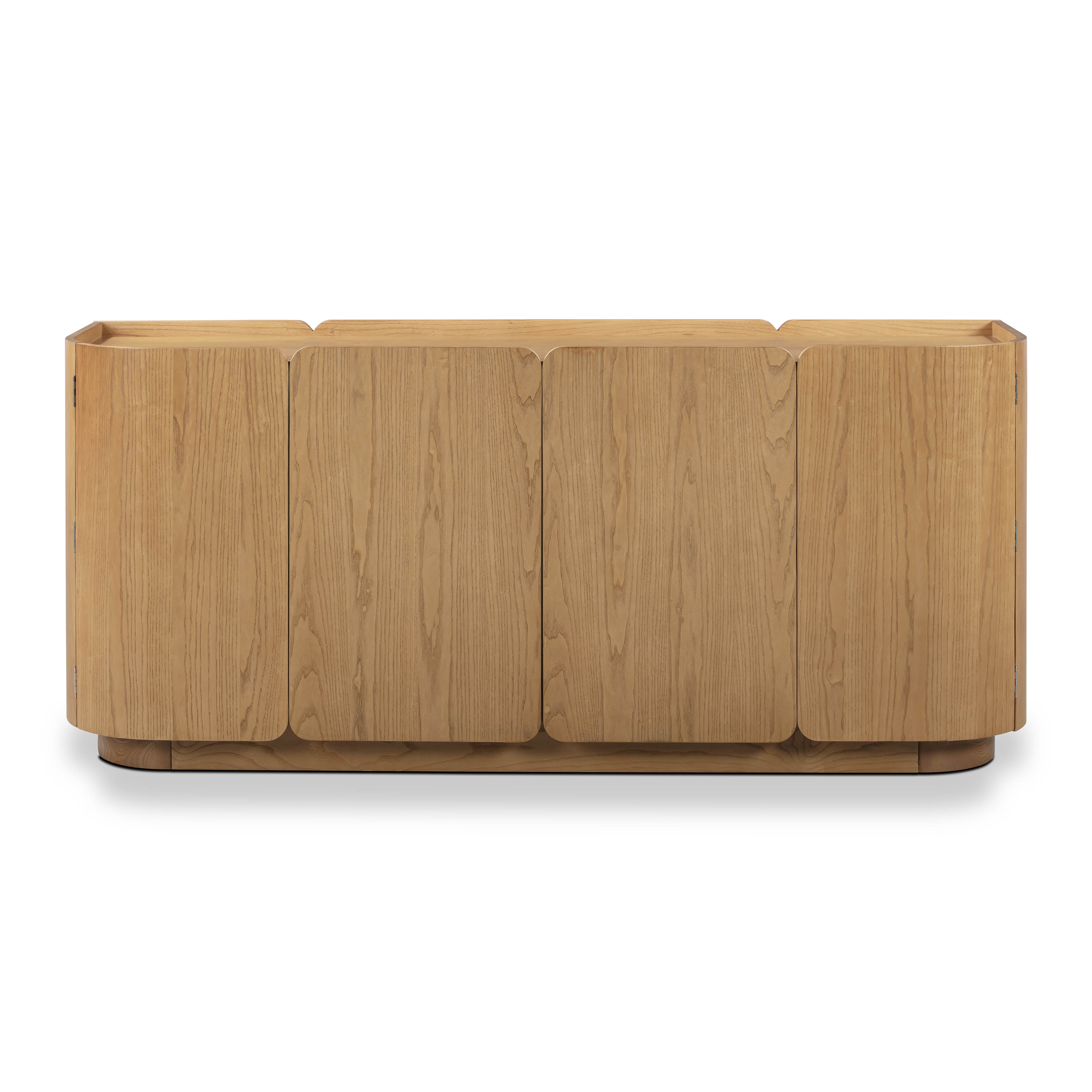 Moora 70" Natural Ash 4-Door Sideboard