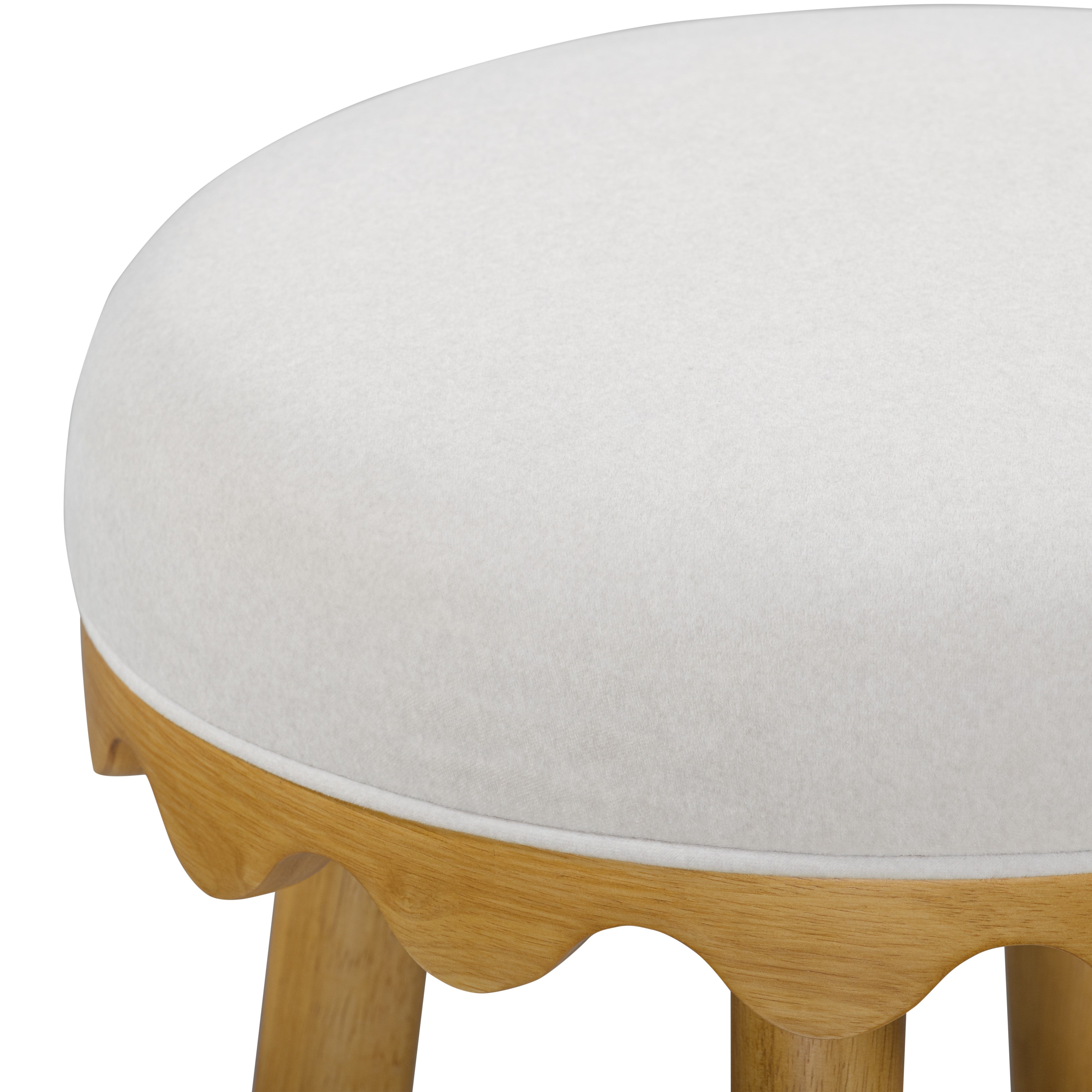 Oodle Performance Vegan Mohair Bar and Counter Stool