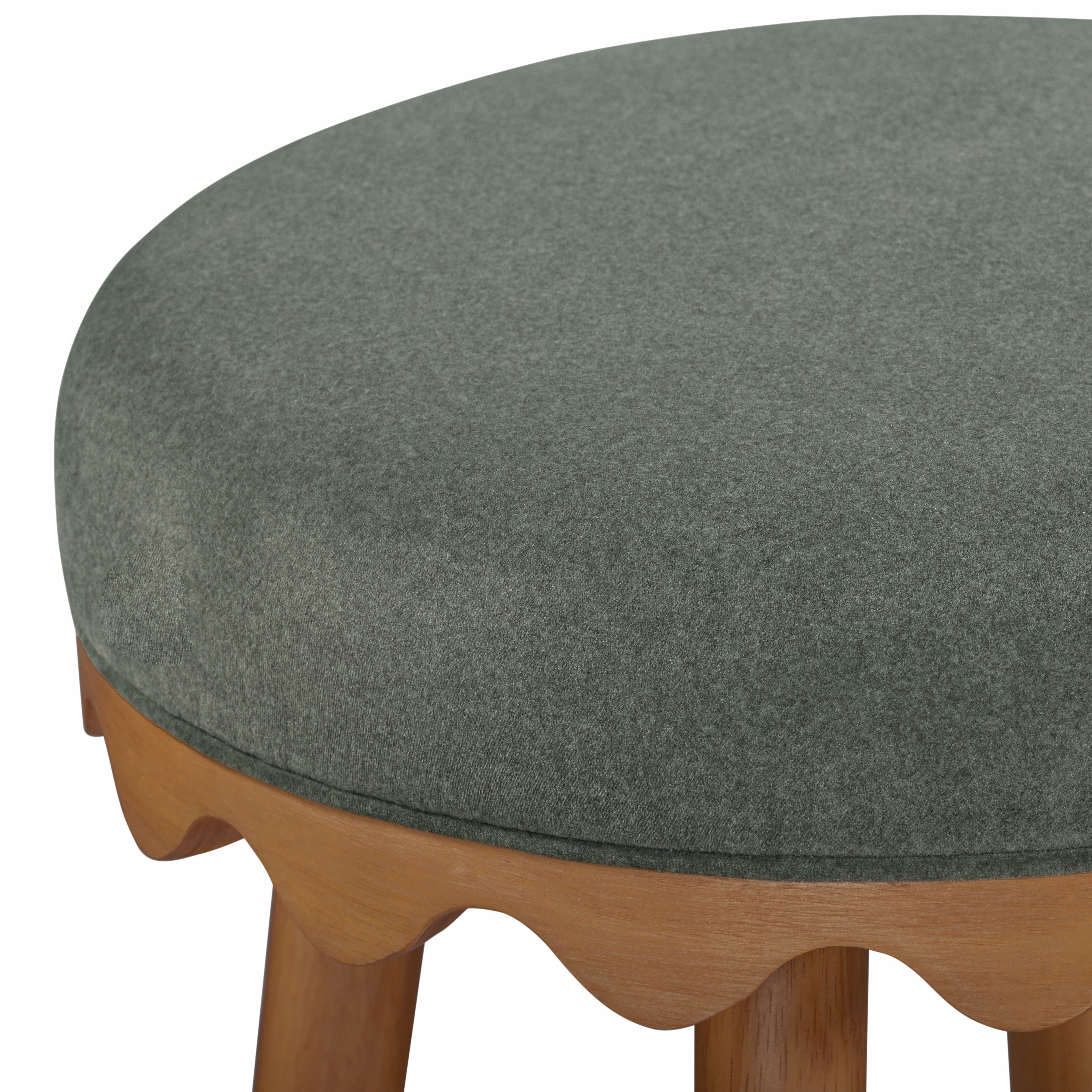 Oodle Performance Vegan Mohair Bar and Counter Stool