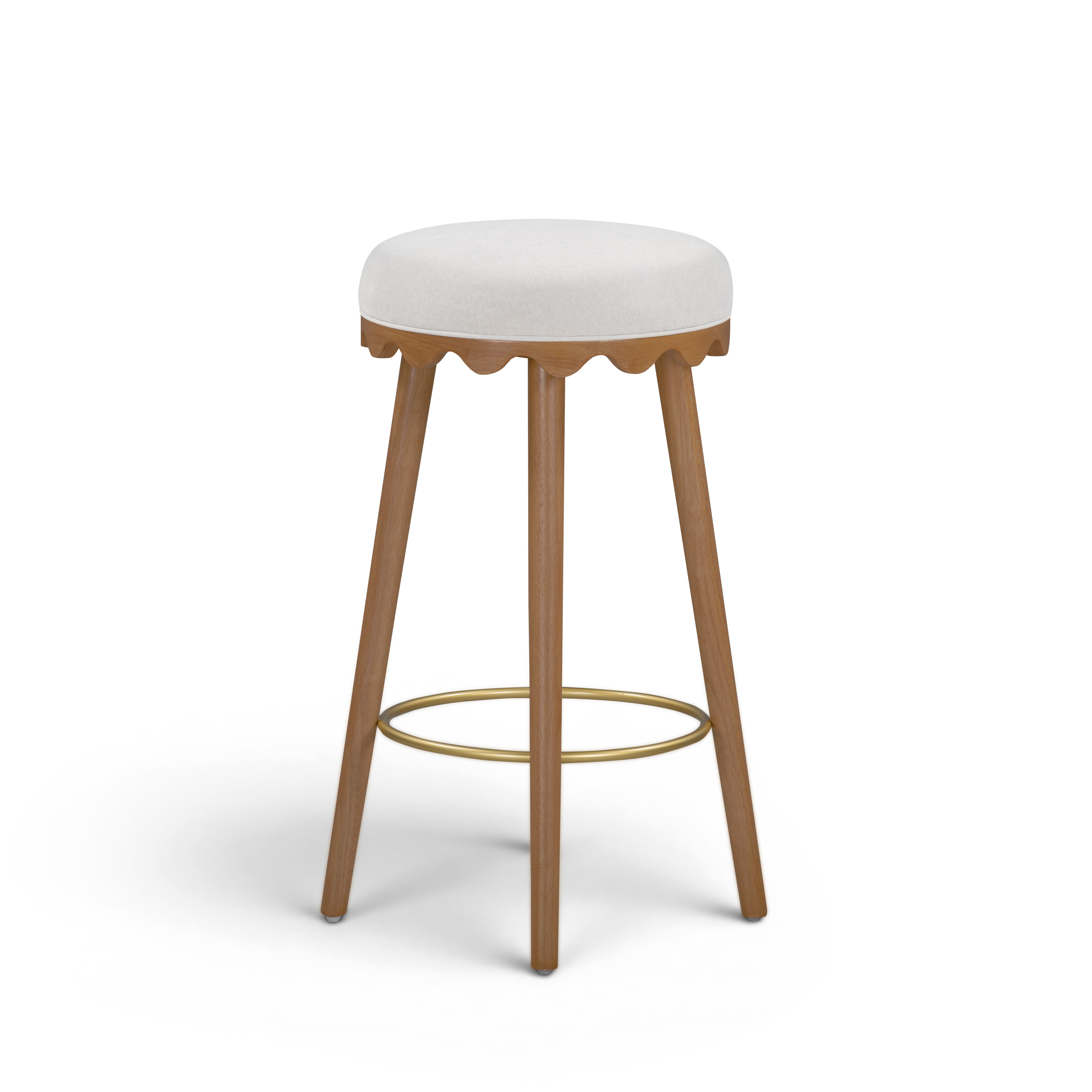 Oodle Performance Vegan Mohair Bar and Counter Stool
