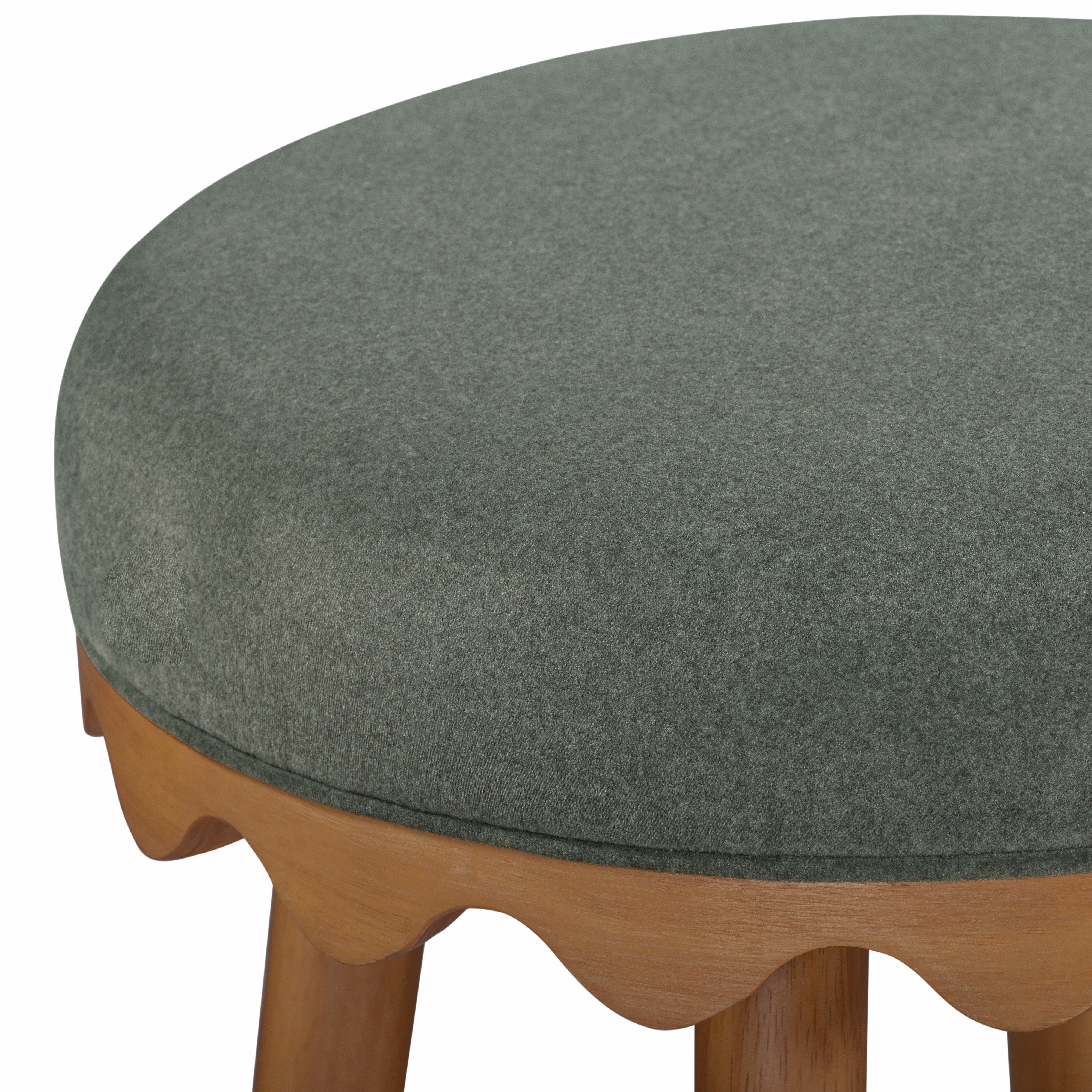 Oodle Performance Vegan Mohair Bar and Counter Stool