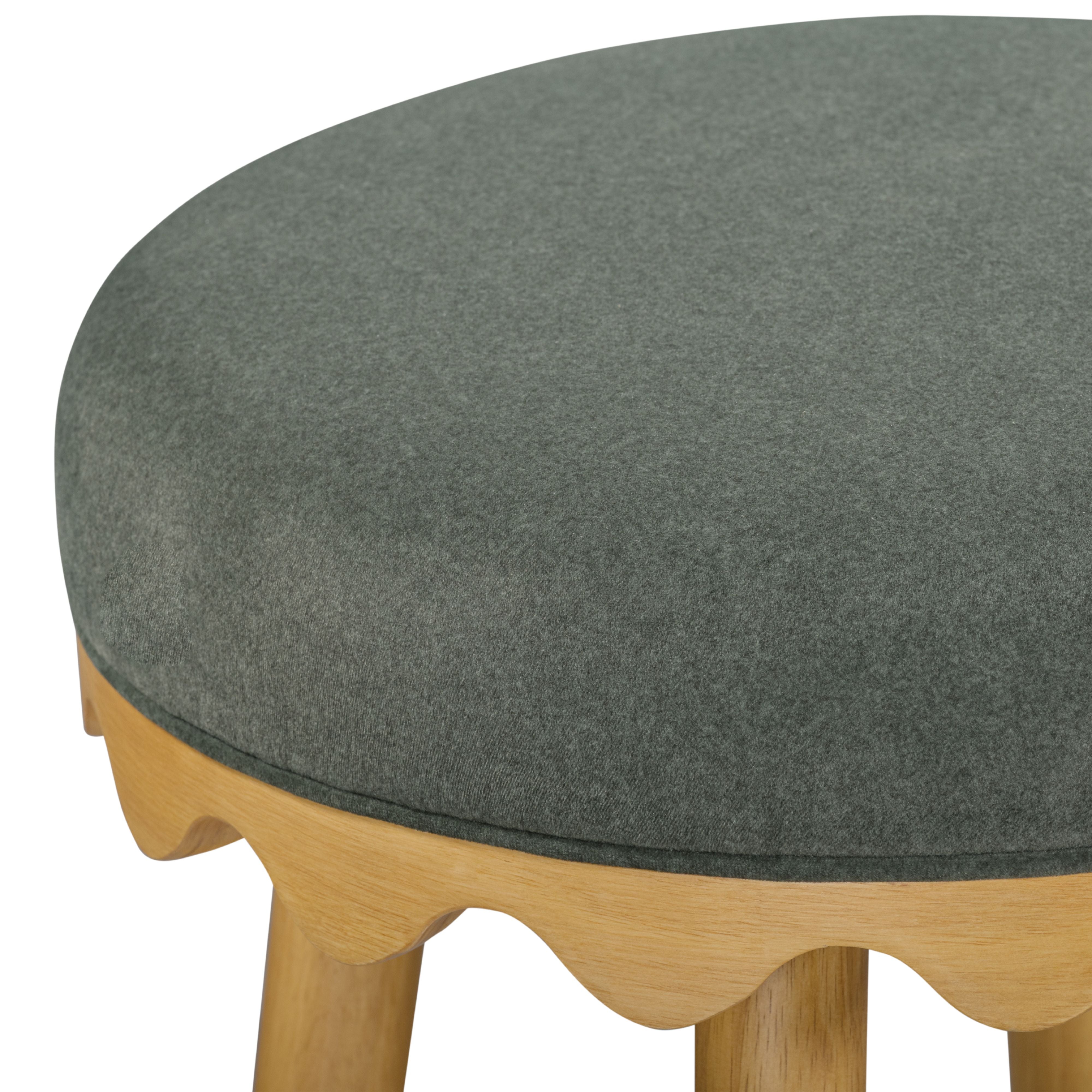 Oodle Performance Vegan Mohair Bar and Counter Stool