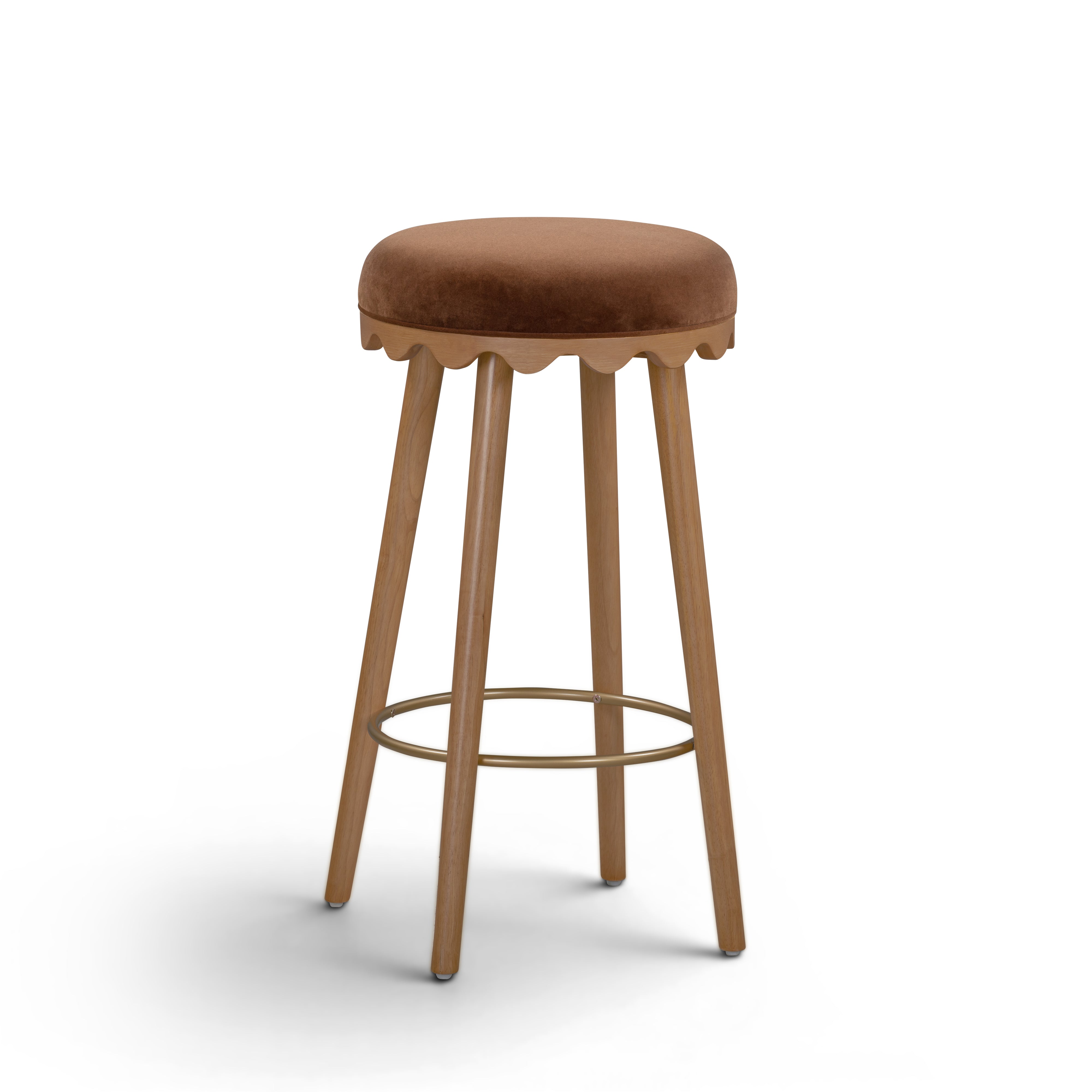 Oodle Performance Vegan Mohair Bar and Counter Stool