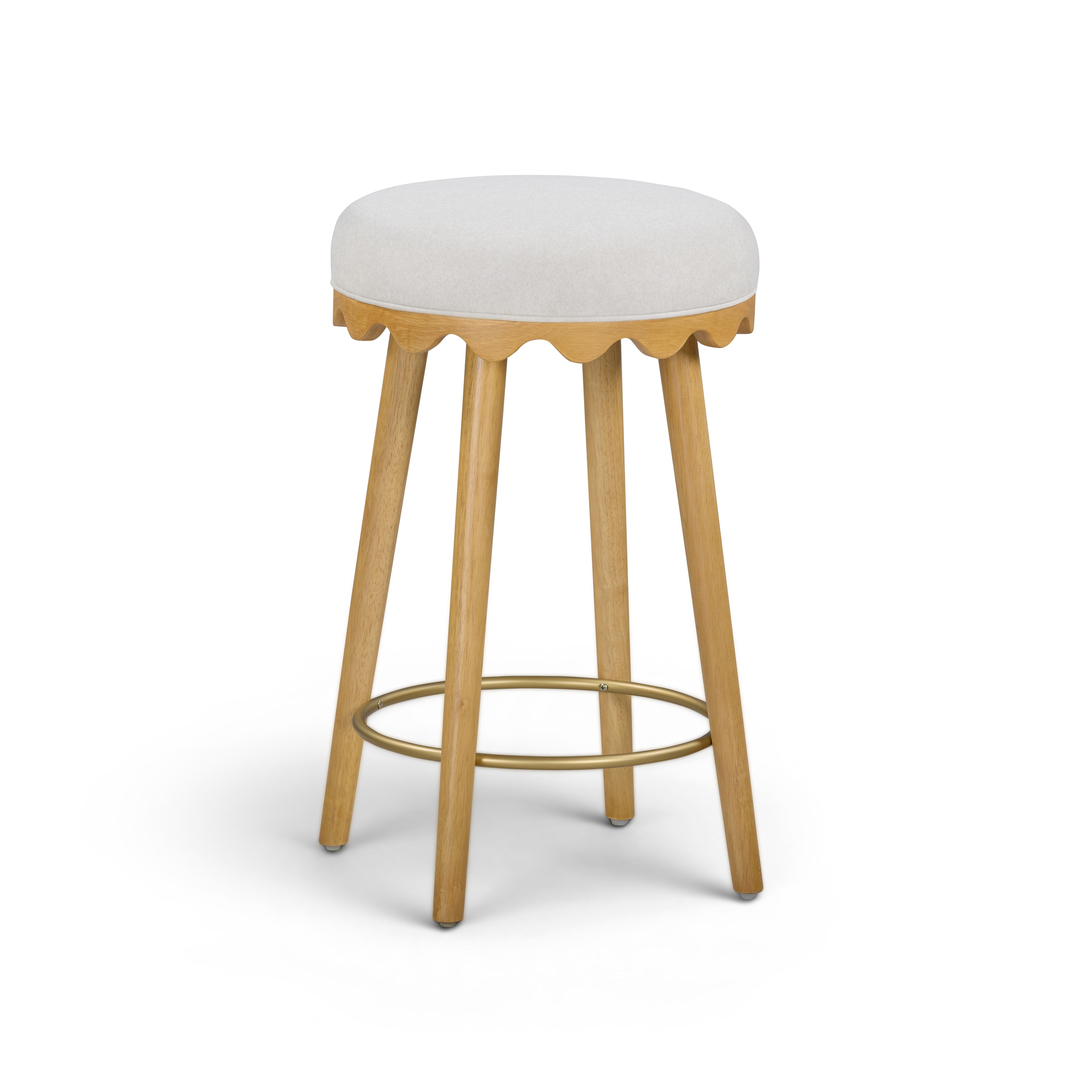 Oodle Performance Vegan Mohair Bar and Counter Stool